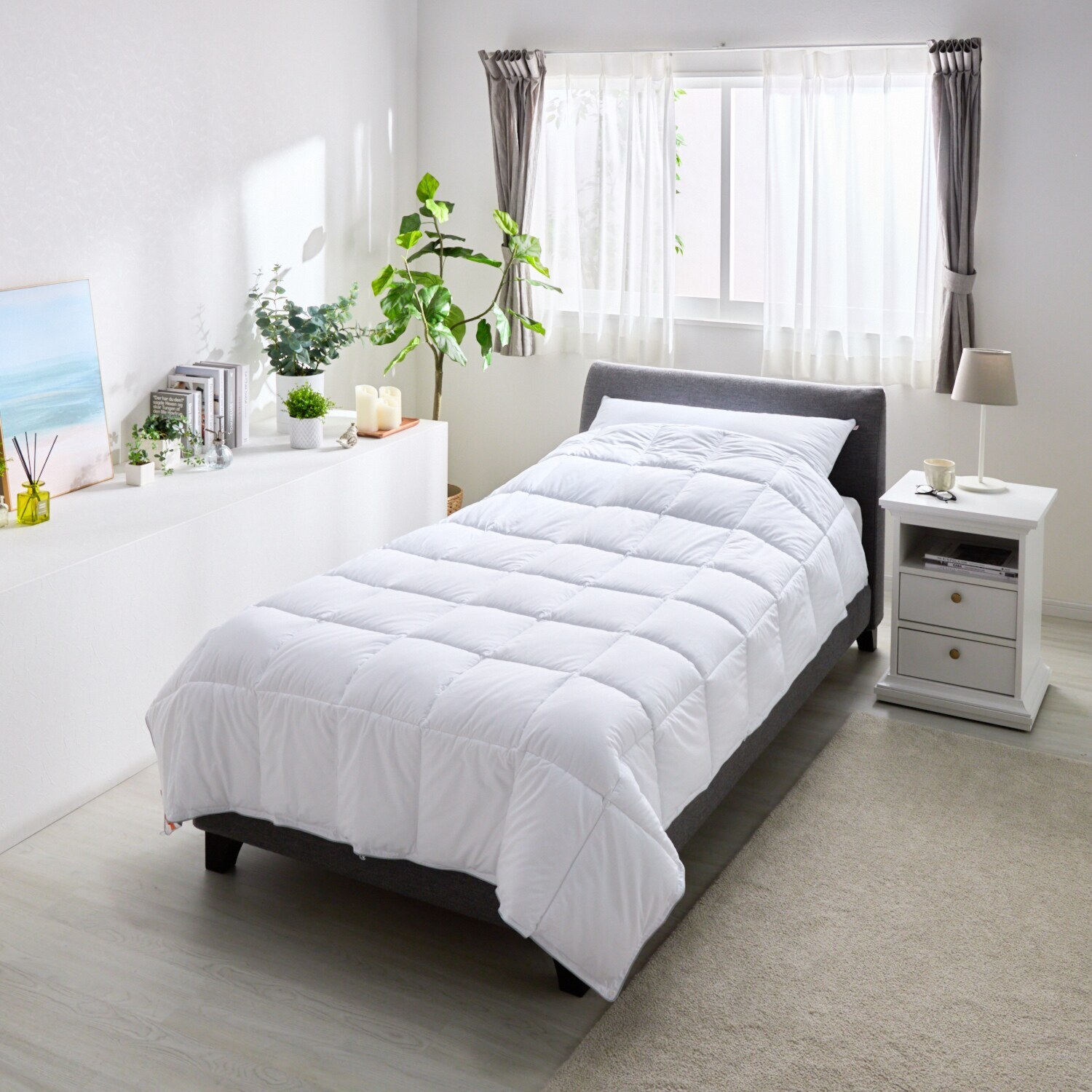 プリマロフト８００ 暖か柔らか 洗える合掛けふとん ＜シングル＞