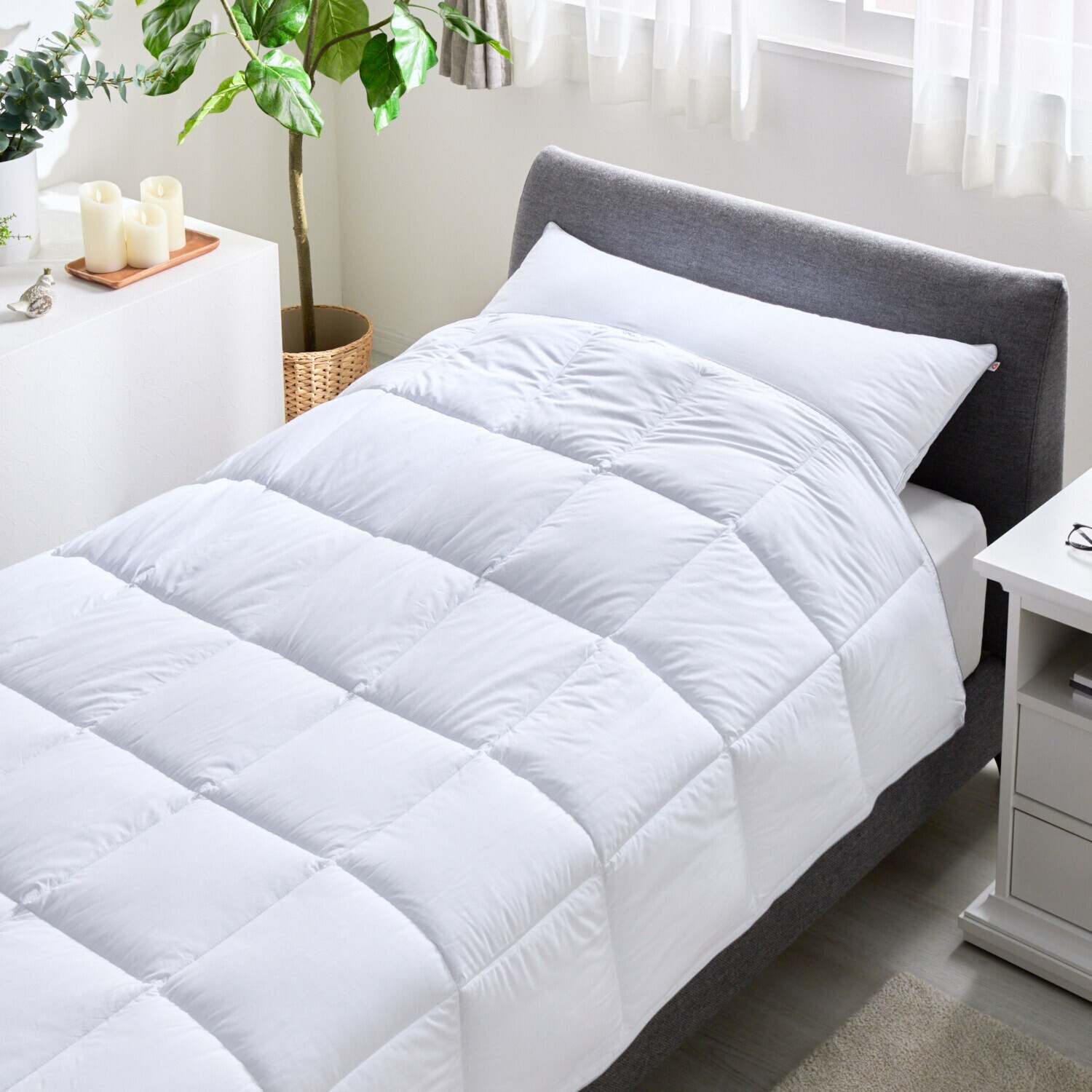 プリマロフト８００ 暖か柔らか 洗える合掛けふとん ＜ダブル＞