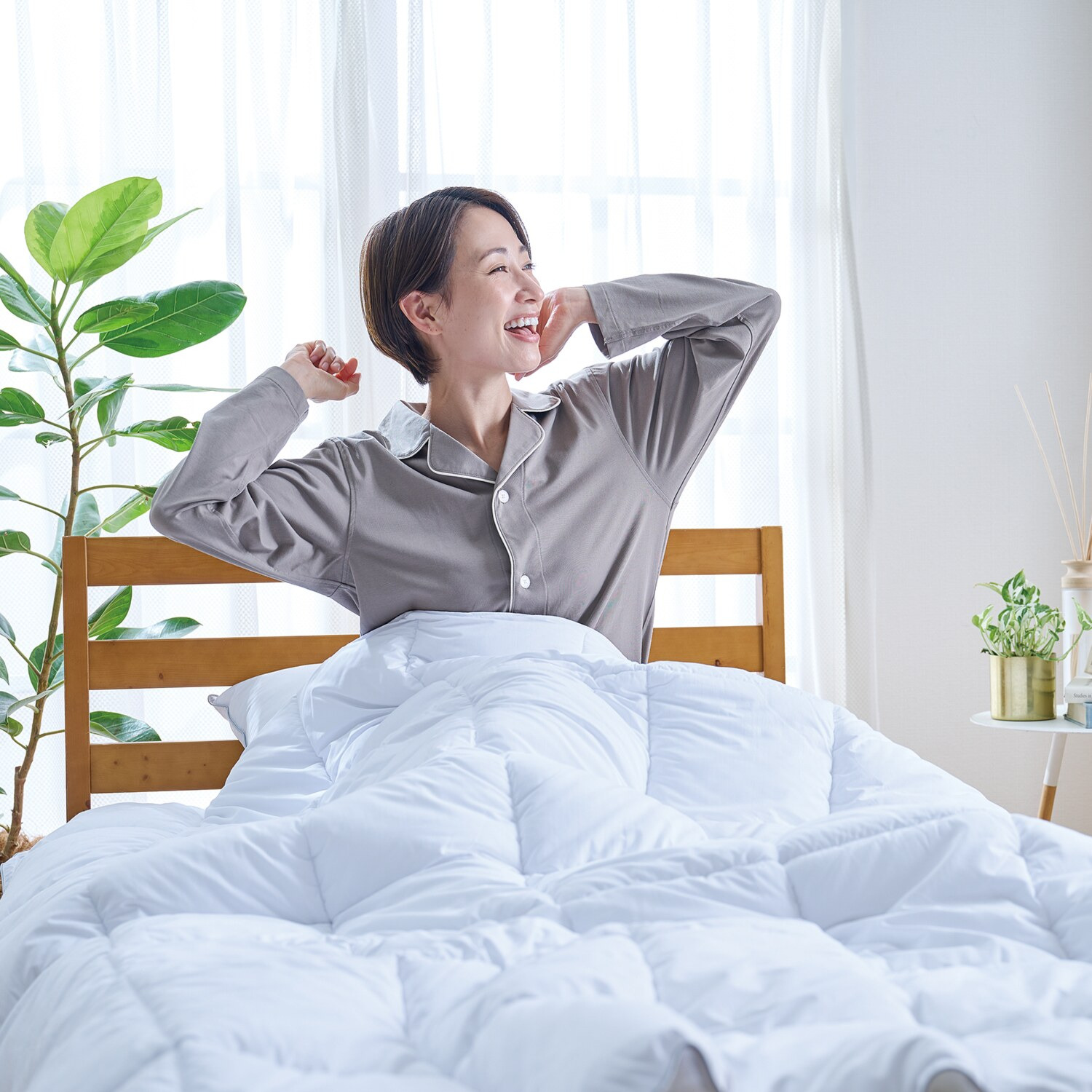 プリマロフト８００ 暖か柔らか 洗える合掛けふとん ＜ダブル＞