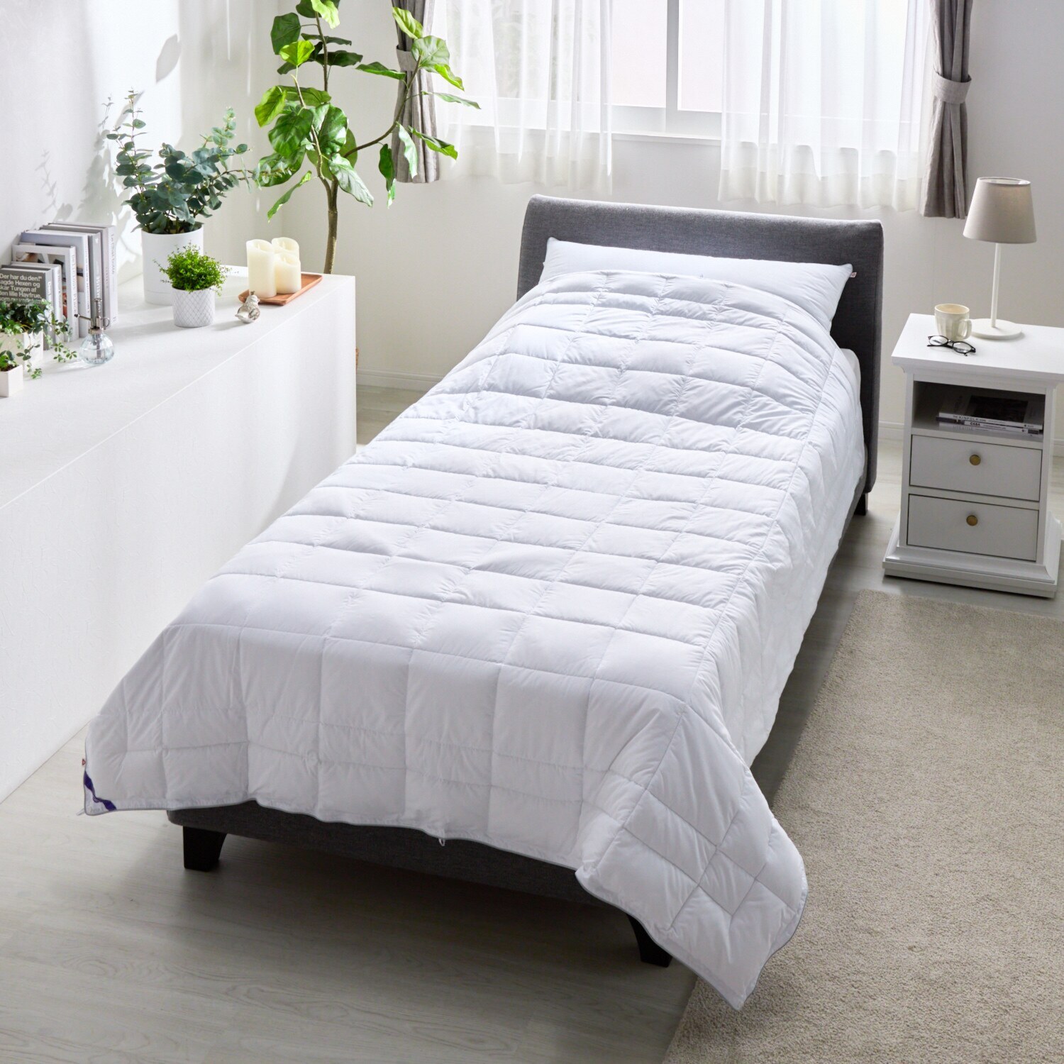 プリマロフト４００ ふんわり柔らか 洗える肌掛けふとん ＜シングル＞