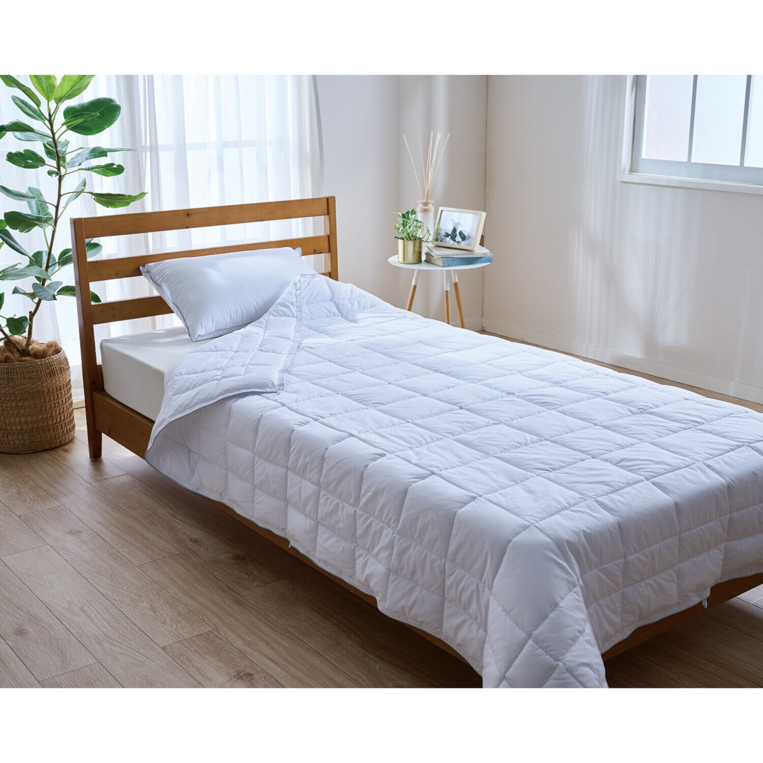 プリマロフト４００ ふんわり柔らか 洗える肌掛けふとん ＜ダブル＞