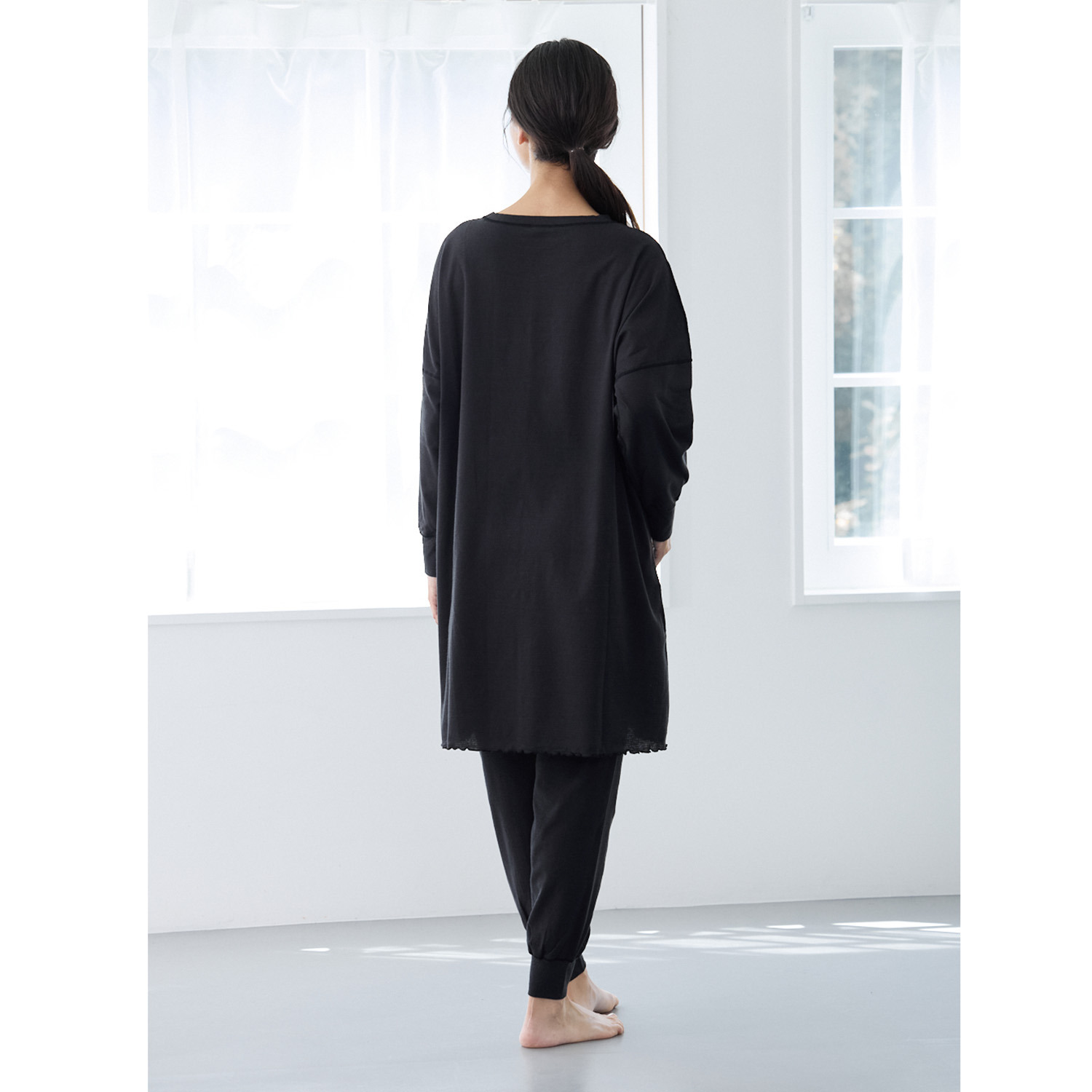 丸福ガーゼ 吸水速乾・抗菌防臭 綿モダール混 ルームウェア 上下セット