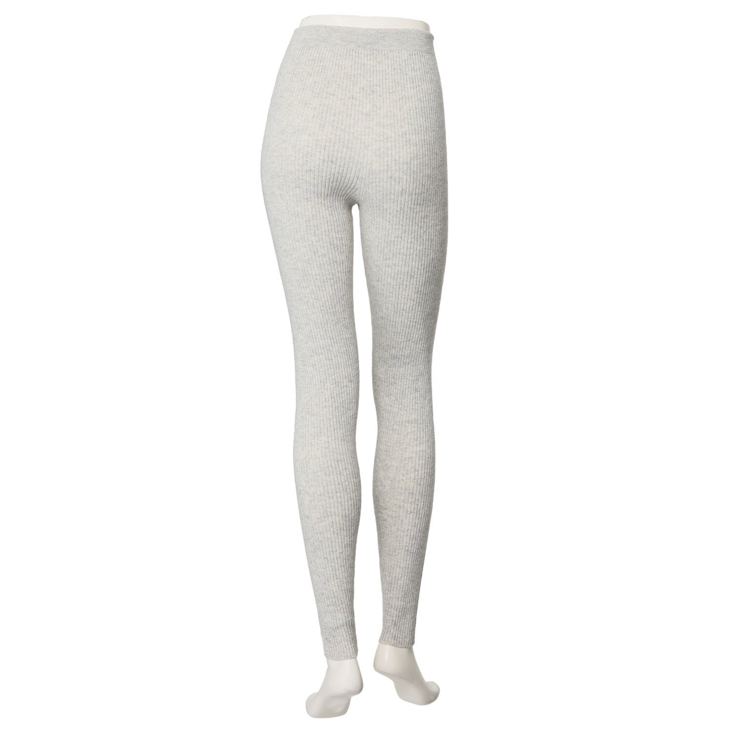 ルーエン　ローズ 日本製 内モンゴル産 カシミヤ１００％ ランダムリブレギンス