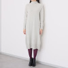 ルーエン　ローズ 日本製 内モンゴル産 カシミヤ１００％ ポケット付 ハイネックワンピース