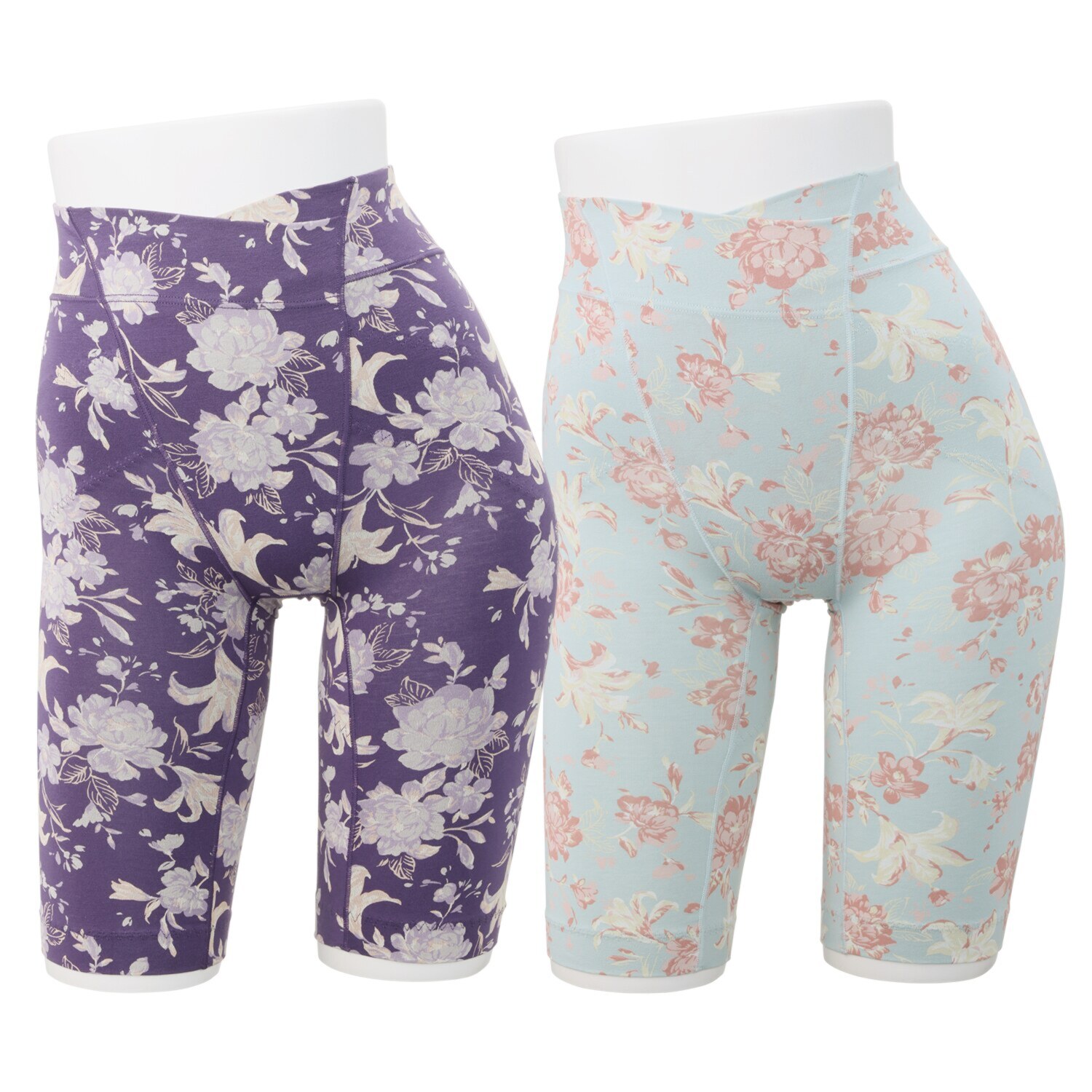 うつくＣ 綿混 すっきりサポート 五分丈ボトム２枚セット