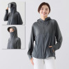 まるっとＵＶ対策 バリバリバリケード パーカー 目元対策シールドパネル付