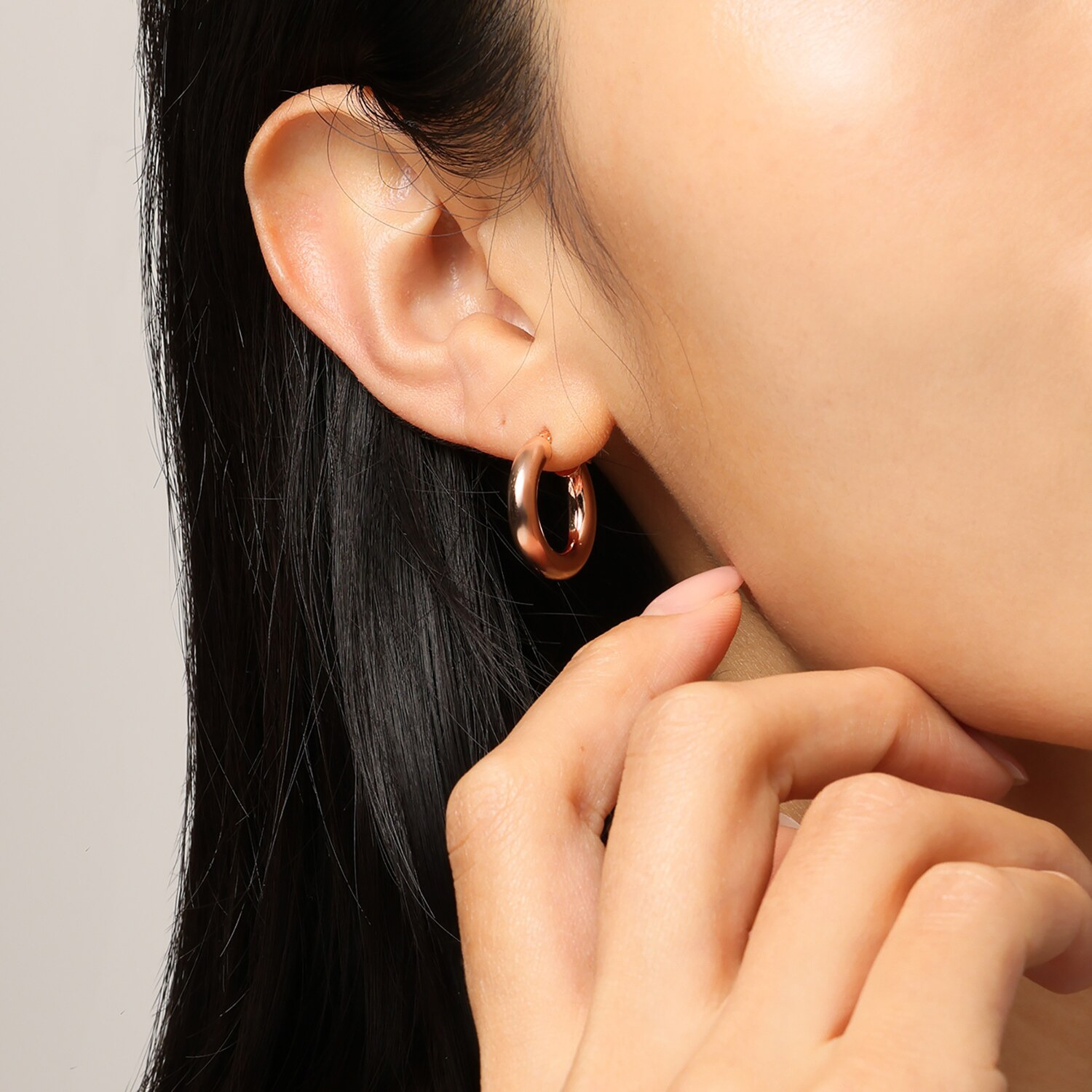 ローザリュール ポリッシュド ピアス２点セット