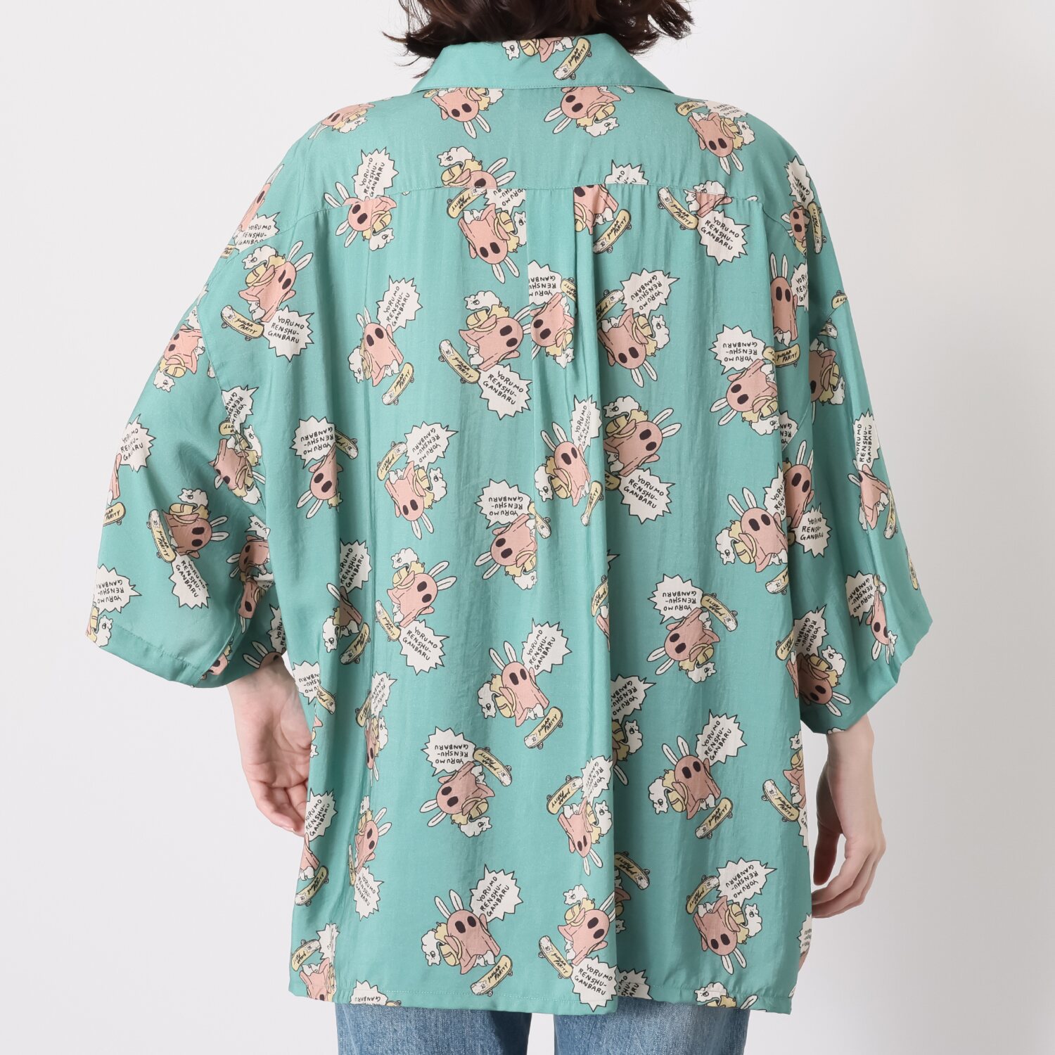 スカラーパリティ おばけうさぎ総柄シャツ