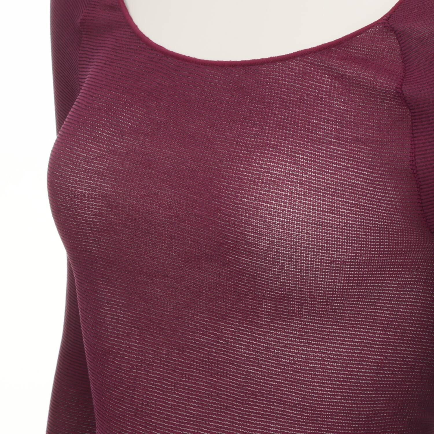 パフィールソフト 日本製 軽くて薄くて暖かい キュプラ混 ラウンドネック 長袖インナー２枚セット