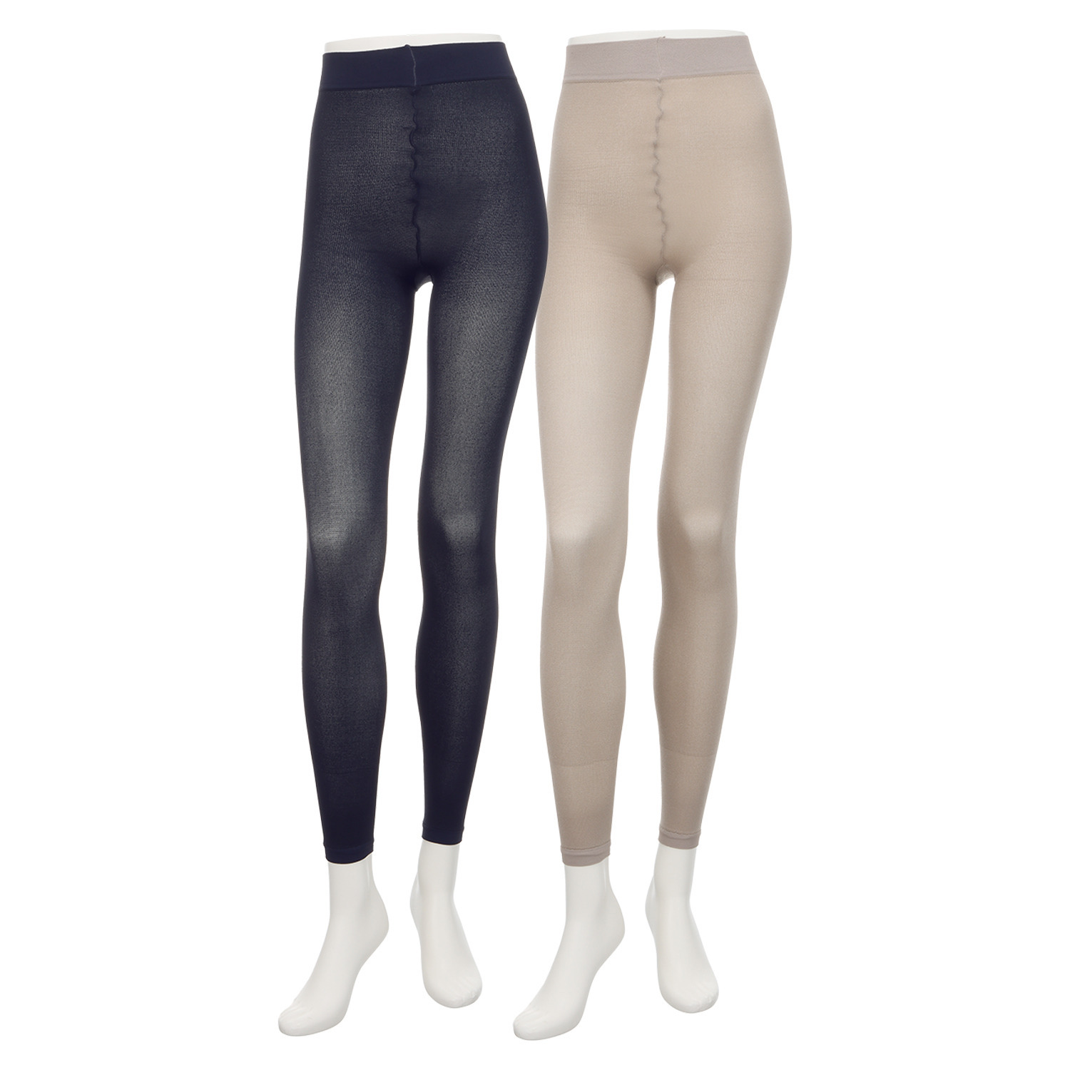 パフィールソフト 日本製 軽くて薄くて温かい キュプラ混 １０分丈ボトム２枚セット