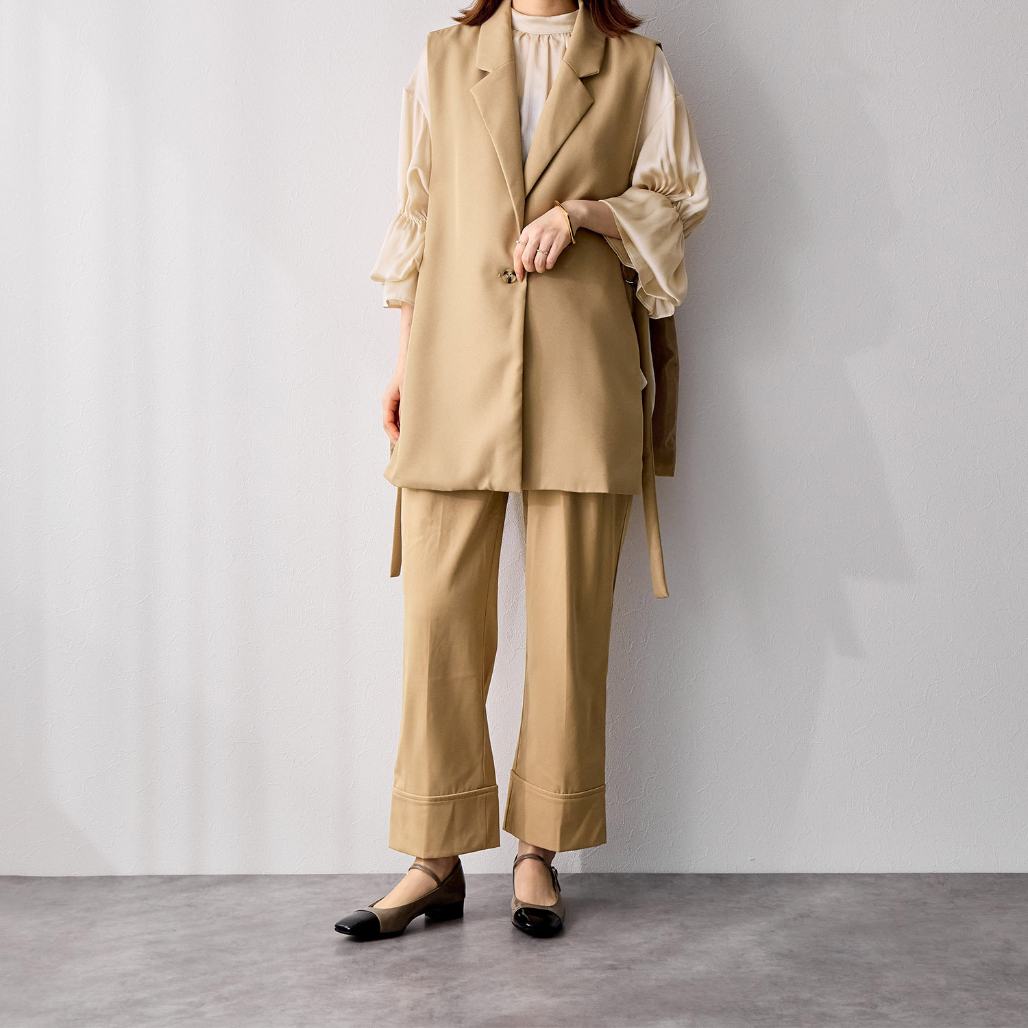 卑弥呼 スクエアトゥ メリージェーンパンプス