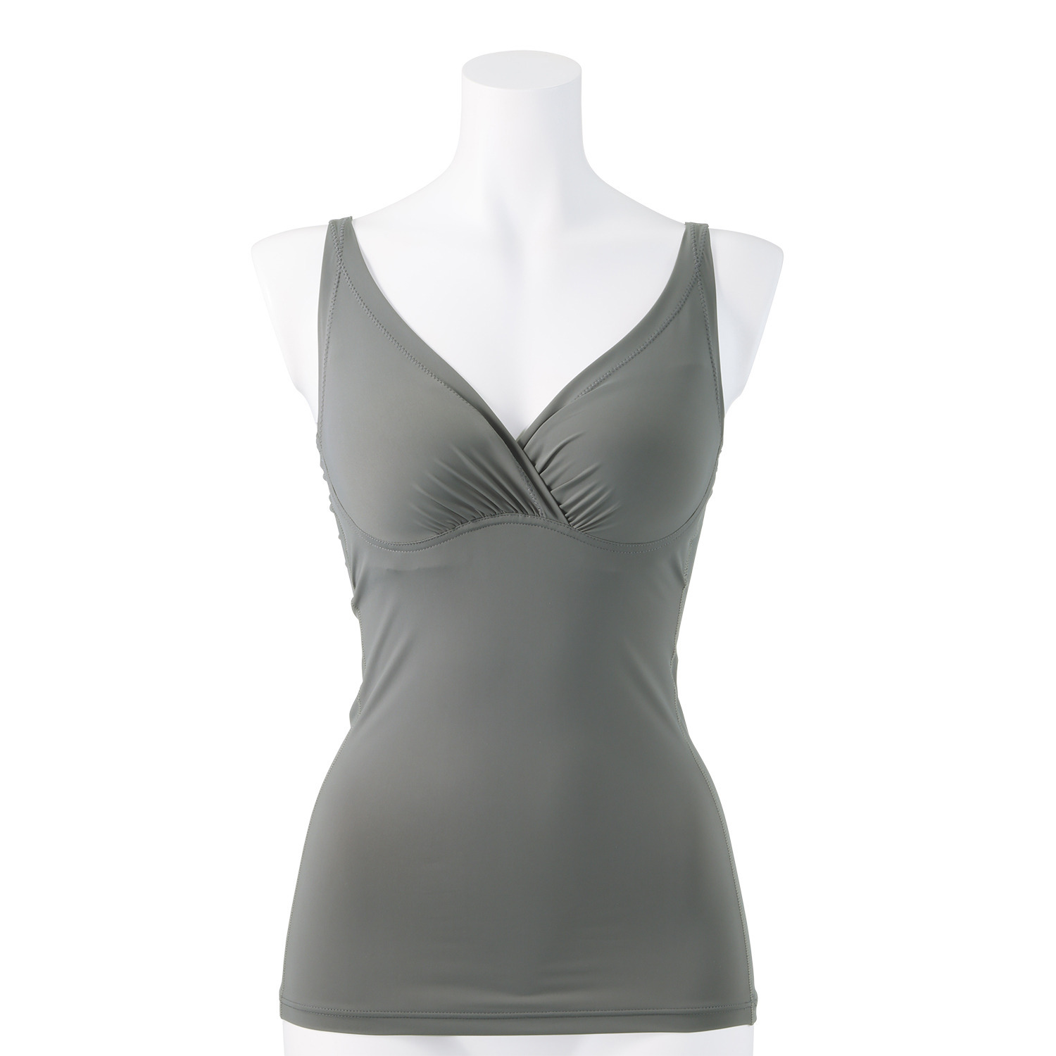 きれいになろう！ 静電気防止加工 しっかりホールド ワイヤーで美バストメイク ブラキャミ２枚セット