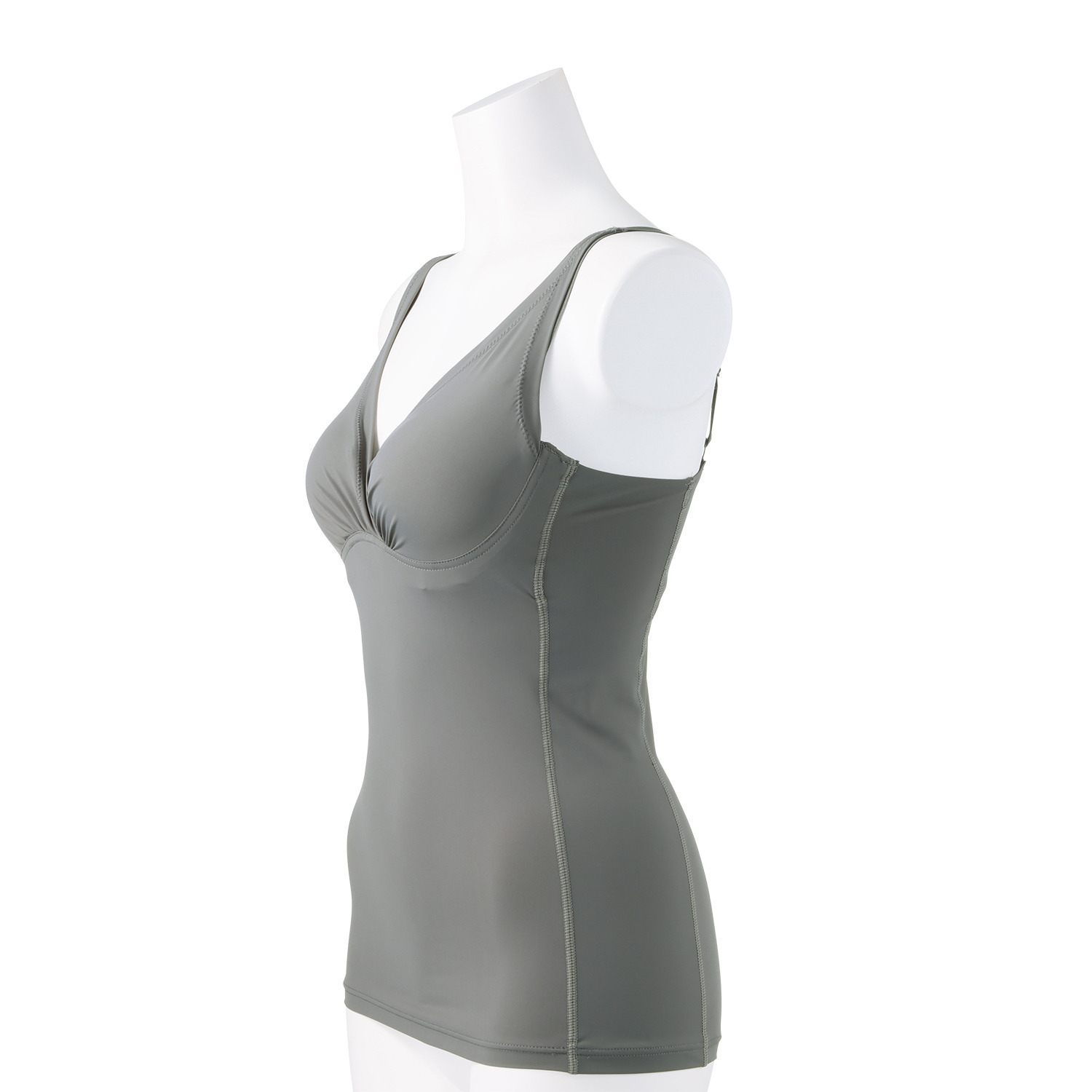 きれいになろう！ 静電気防止加工 しっかりホールド ワイヤーで美バストメイク ブラキャミ２枚セット