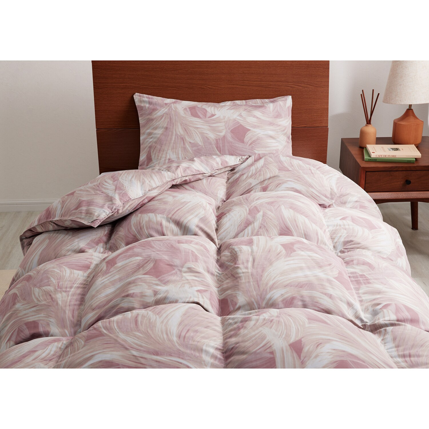 抜群の暖かさ！日本製！ ホワイトダウン 蓄熱羽毛掛けふとん ＜ダブル＞