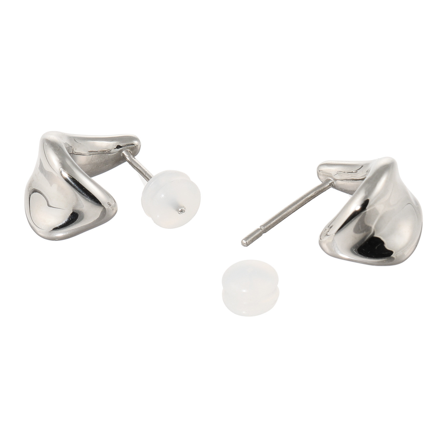 ステングレイス サージカルステンレス ブリーズデザイン ピアス／イヤークリップ