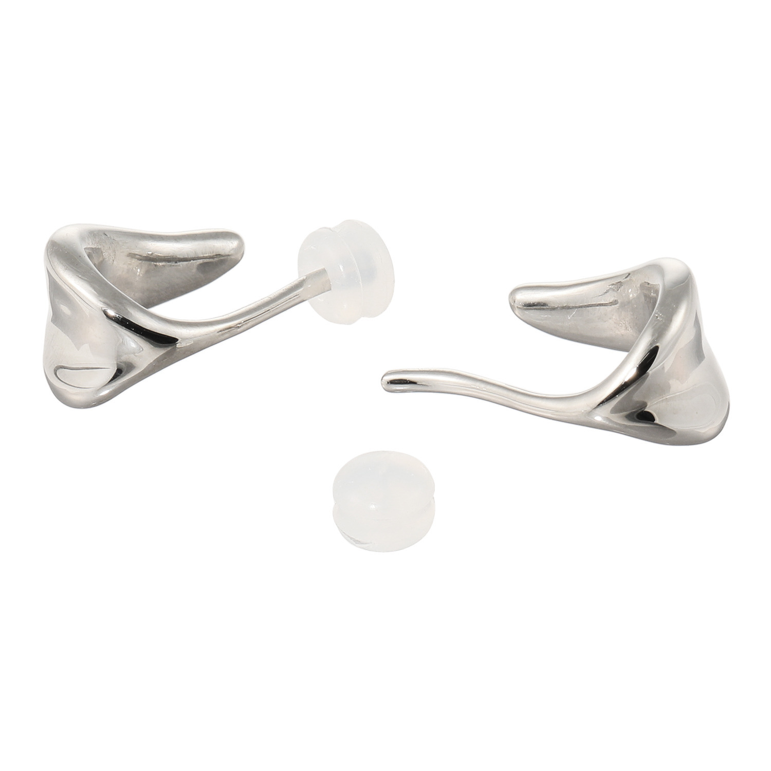 ステングレイス サージカルステンレス ブリーズデザイン ピアス／イヤークリップ