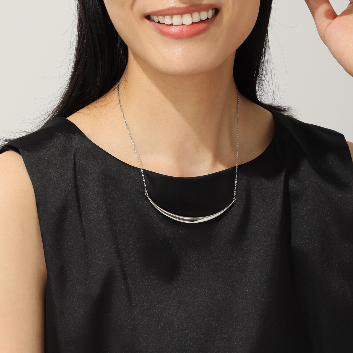 ステングレイス サージカルステンレス ビッグスマイル インパクトネックレス