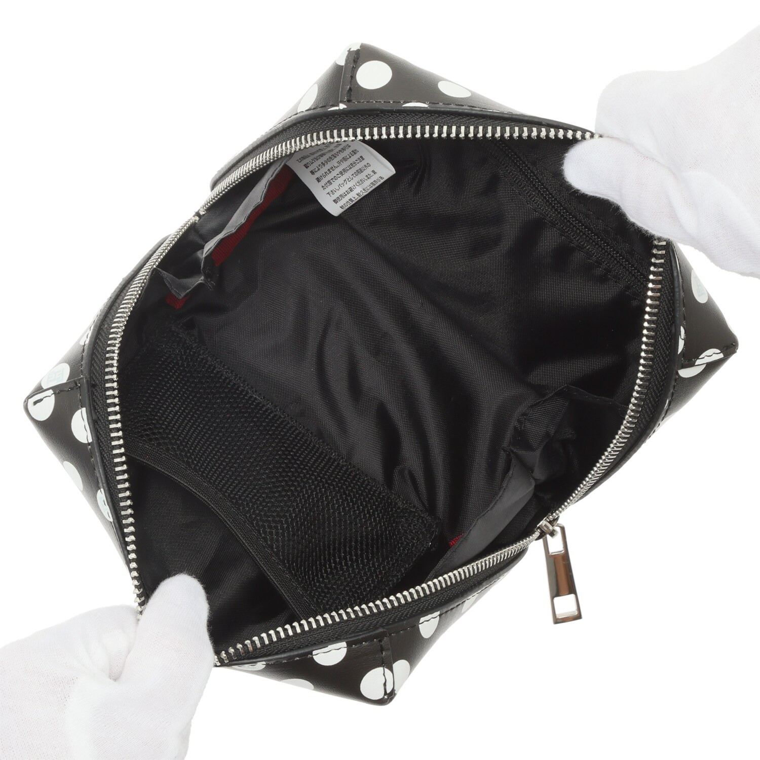 ハッピーフェイス ポケットで収納上手！ レディーエマ 相良刺しゅう レザー風ポーチ