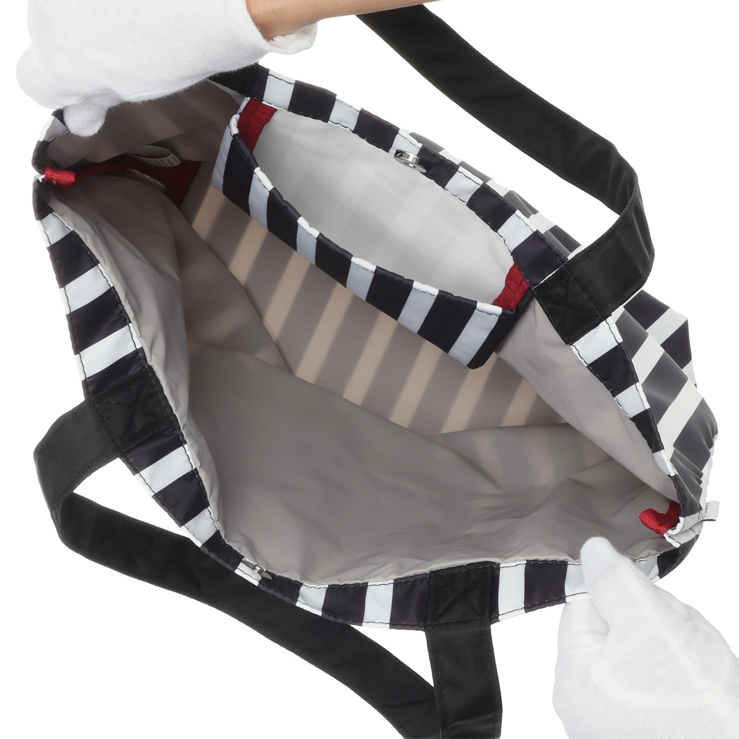 ＜フェイス＞ はっ水 ハッピーフェイス レディーエマ 相良刺しゅう トートバッグ 