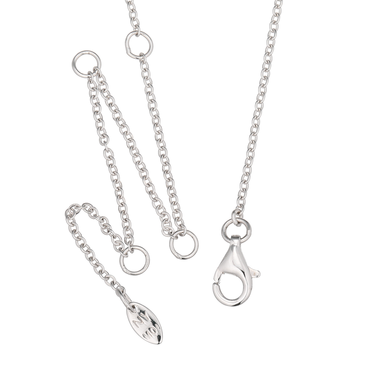 ニューヨークからの贈り物 シルバー モアサナイト 一粒デザインネックレス ＜ラージ＞