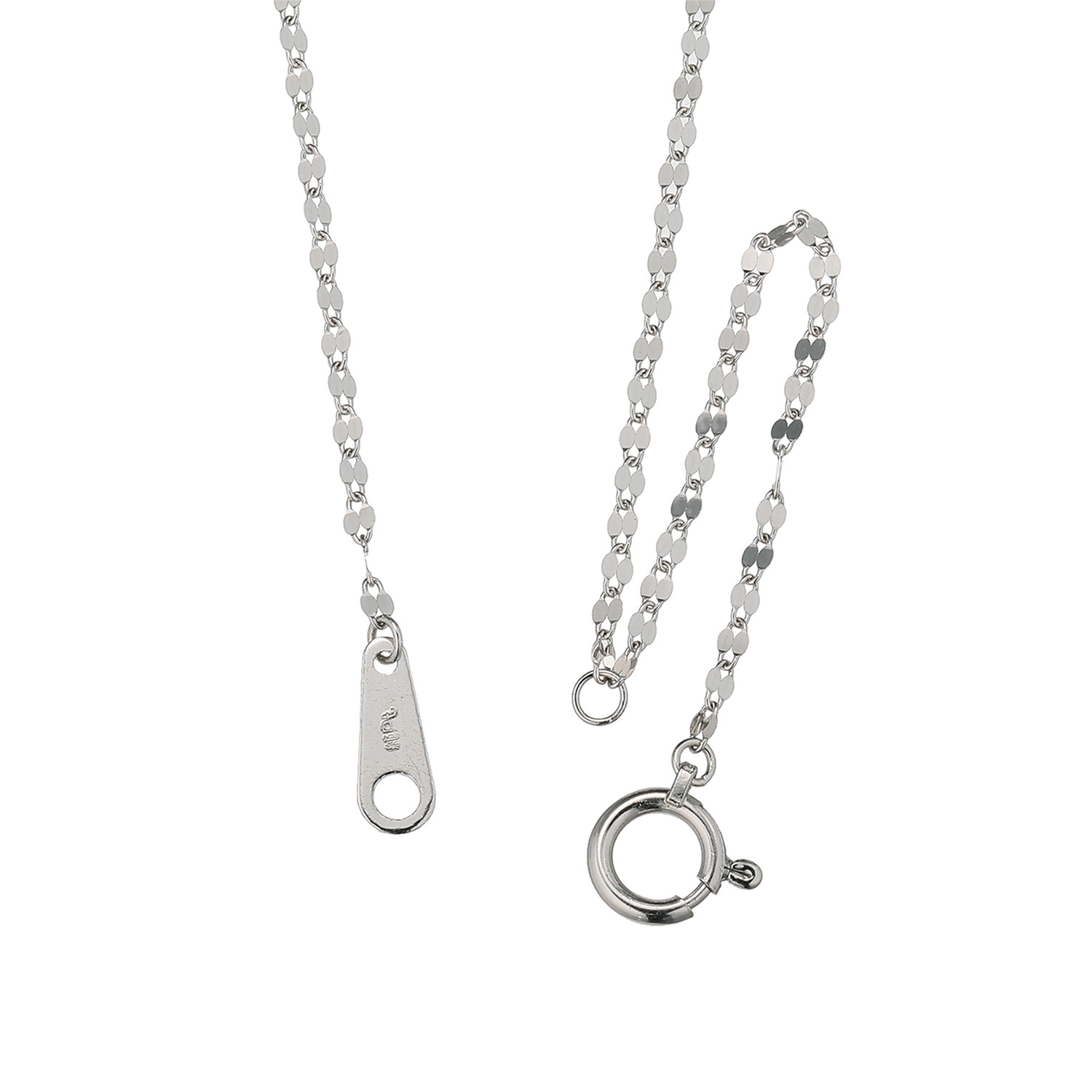 リンジェ 最高品位の純プラチナ 煌めきの ペタルチェーン グラデーションネックレス