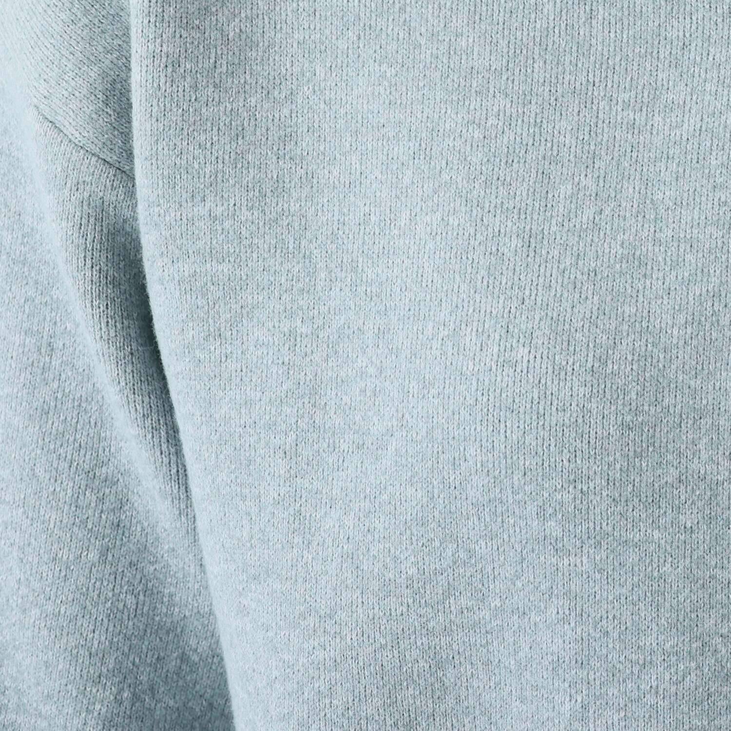 ルクオーレ フード付 ダブルフェイス ニットコーディガン