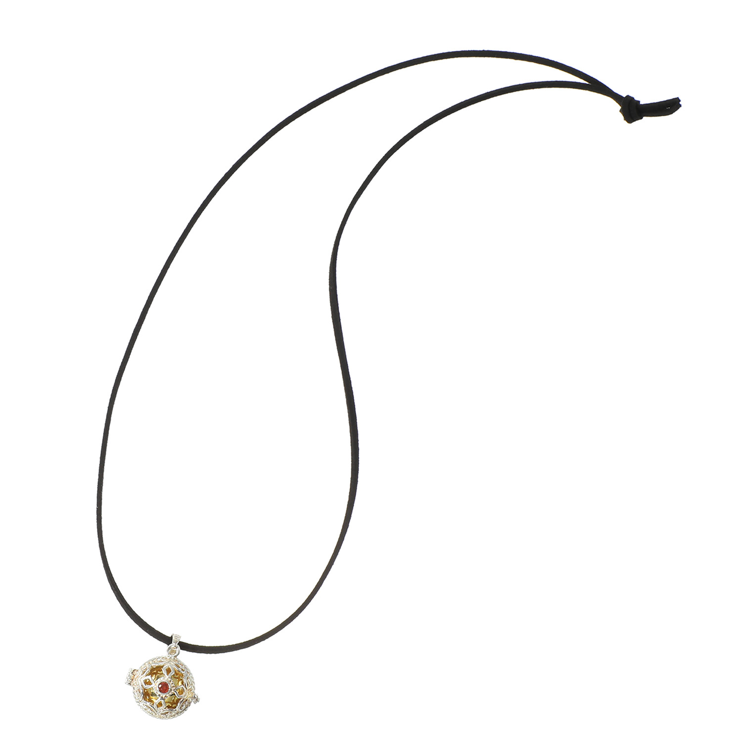 ガムランボール コードネックレス＆ キーホルダー付 ペンダントトップ ＜奇跡の大金満＞ 〜金財・健康・良縁結び〜