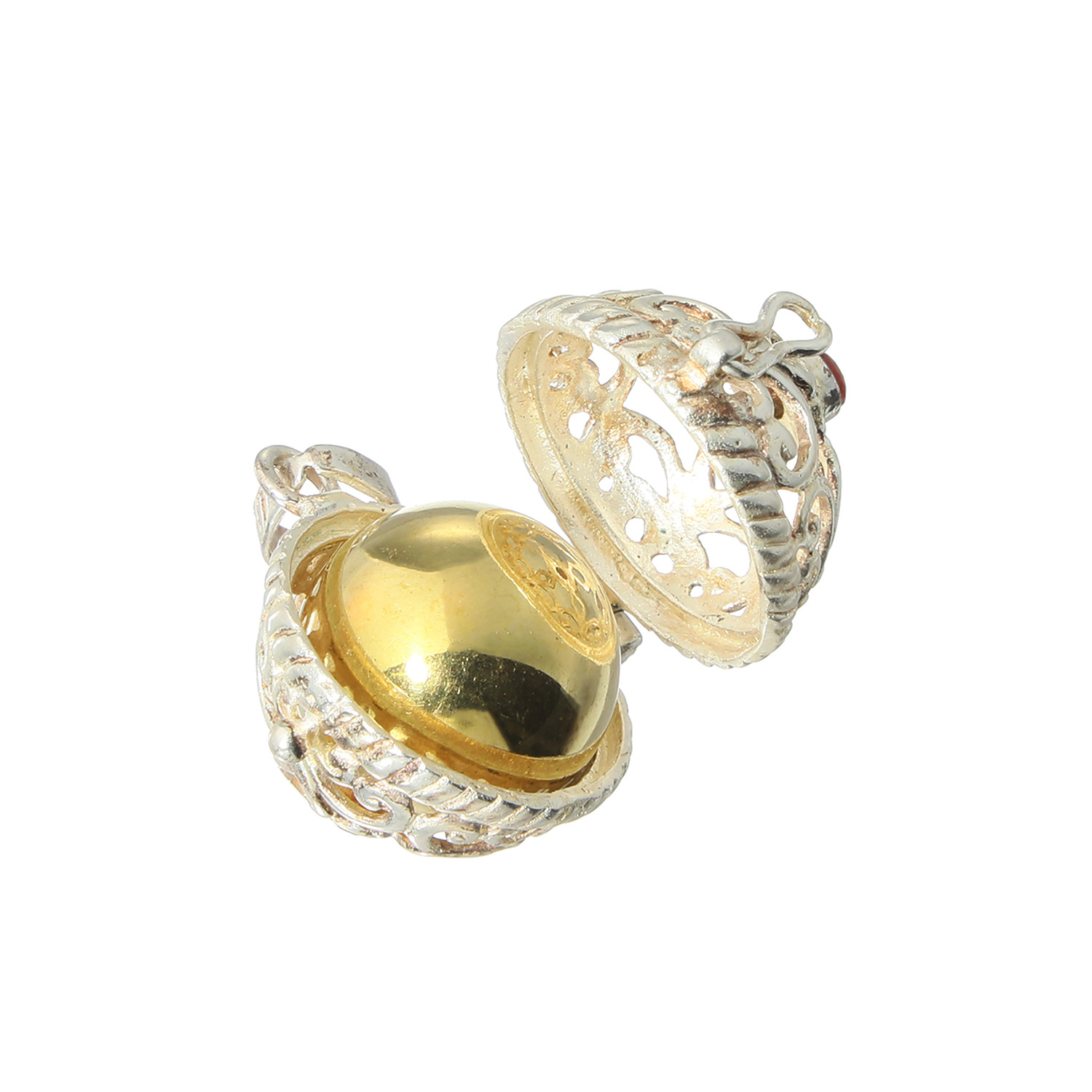 ガムランボール コードネックレス＆ キーホルダー付 ペンダントトップ ＜奇跡の大金満＞ 〜金財・健康・良縁結び〜