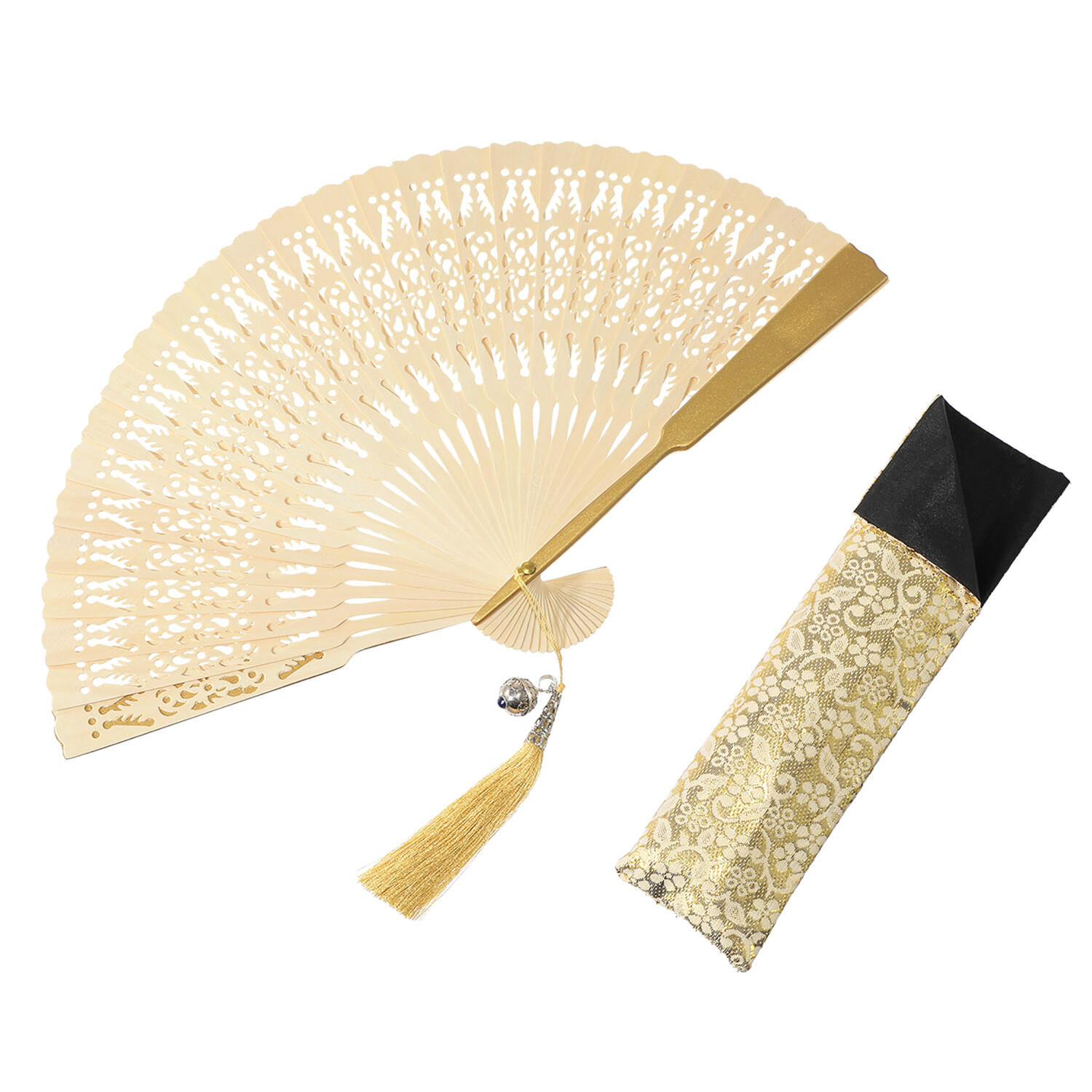 ガムランボール お扇子 ＜福運の風＞ 〜金財万倍・浄化・強運〜 収納ケース付