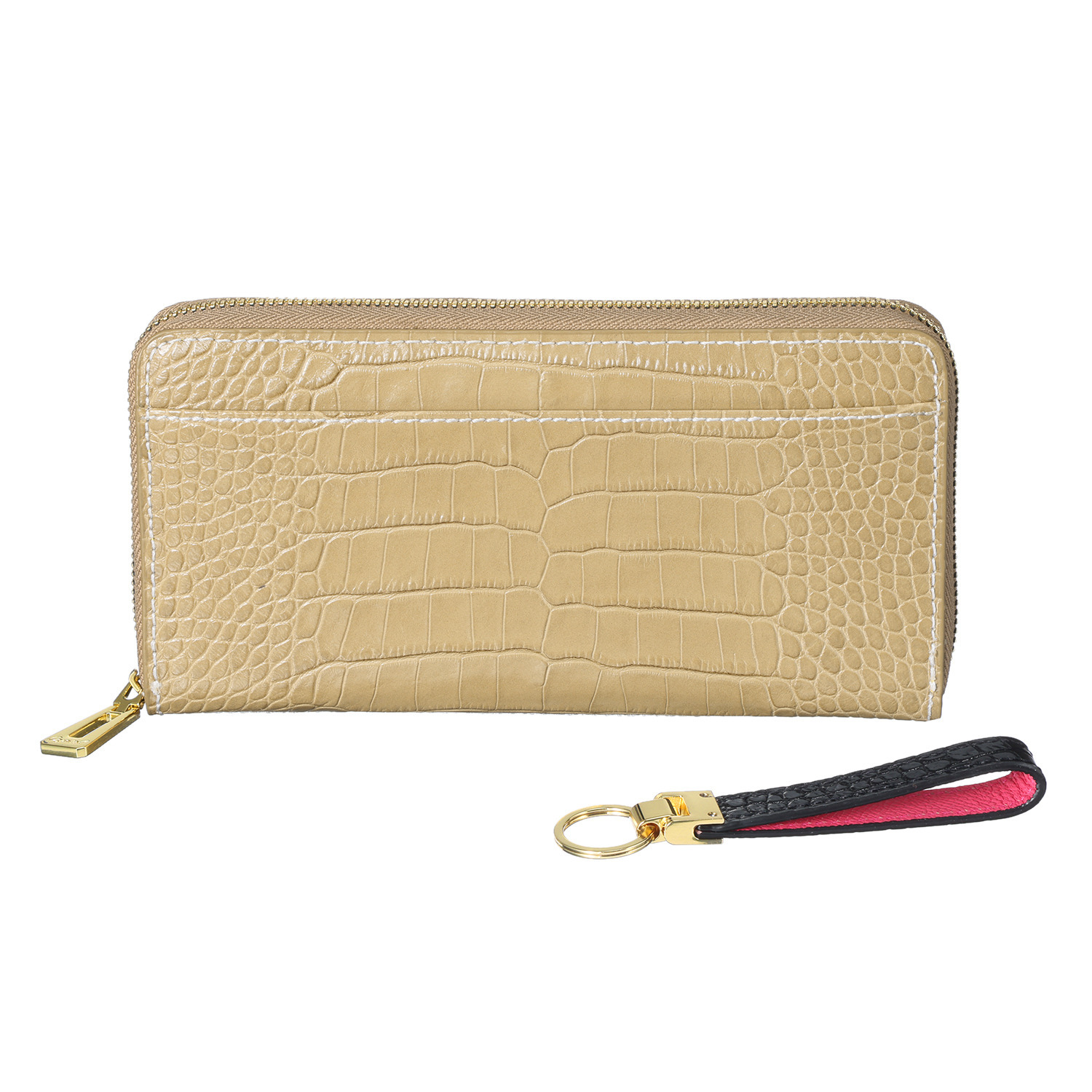 レザージュエルズ ギャレリア　ココリュクス イタリアンレザー ラウンドウォレット ＜キーホルダー付＞