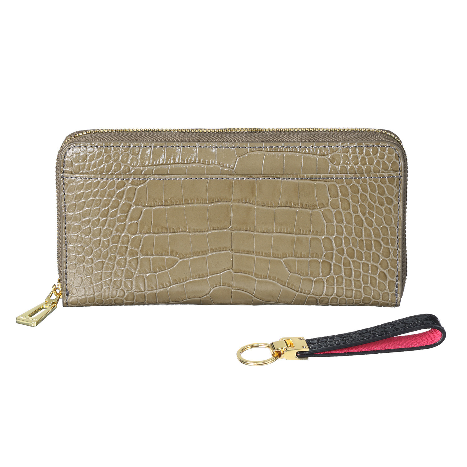 レザージュエルズ ギャレリア　ココリュクス イタリアンレザー ラウンドウォレット ＜キーホルダー付＞