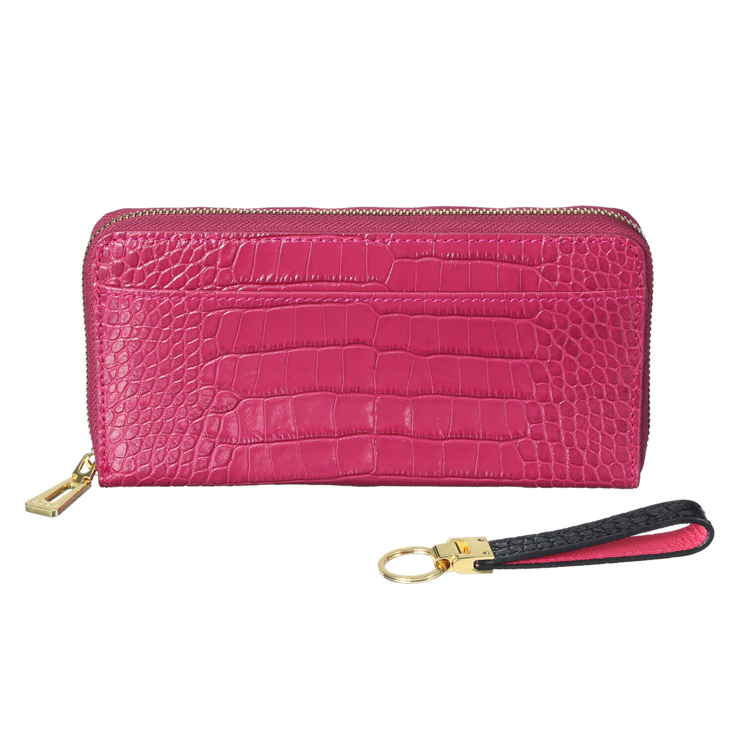 レザージュエルズ ギャレリア　ココリュクス イタリアンレザー ラウンドウォレット ＜キーホルダー付＞