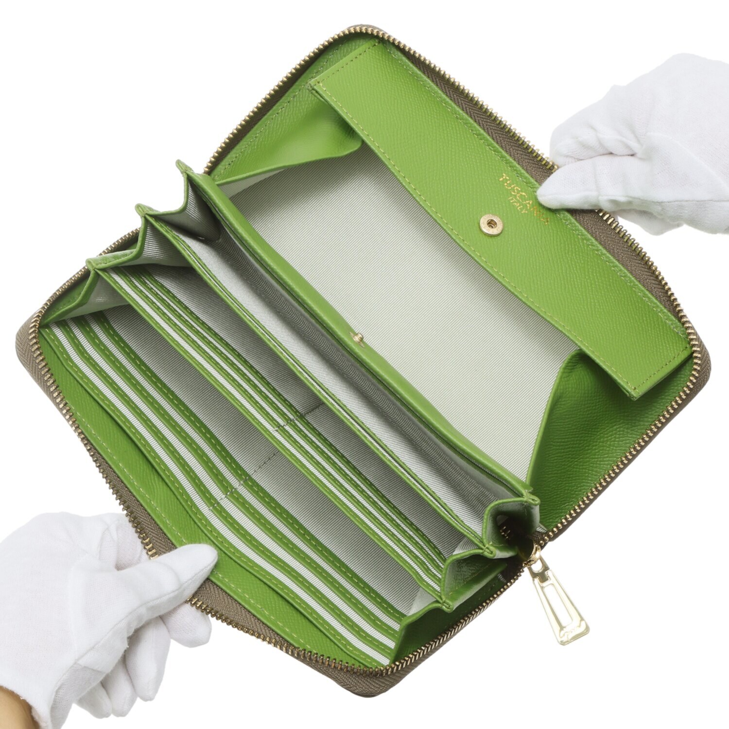 レザージュエルズ ギャレリア　ココリュクス イタリアンレザー ラウンドウォレット ＜キーホルダー付＞