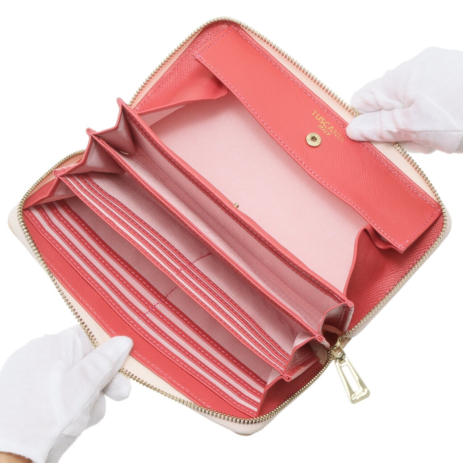 レザージュエルズ ギャレリア　ココリュクス イタリアンレザー ラウンドウォレット ＜キーホルダー付＞