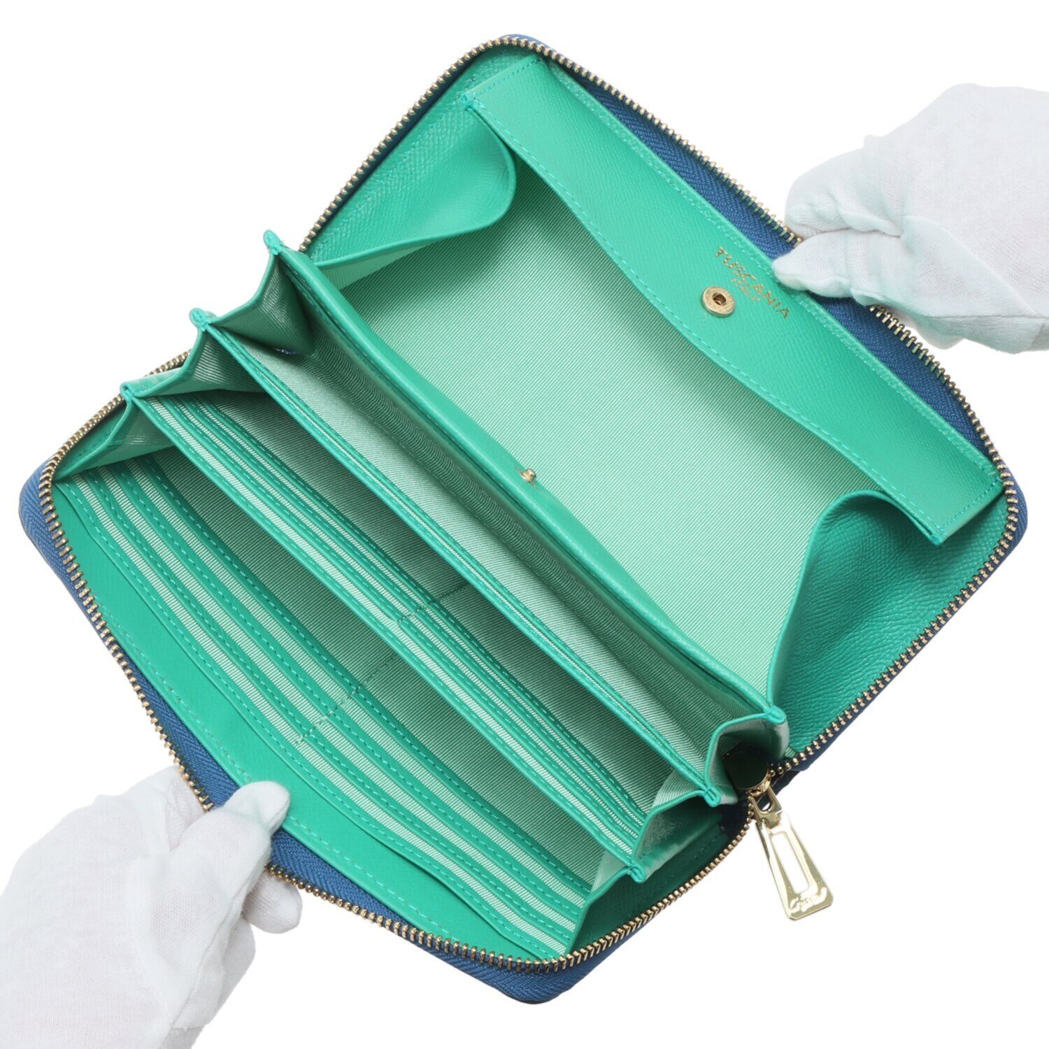 レザージュエルズ ギャレリア　ココリュクス イタリアンレザー ラウンドウォレット ＜キーホルダー付＞