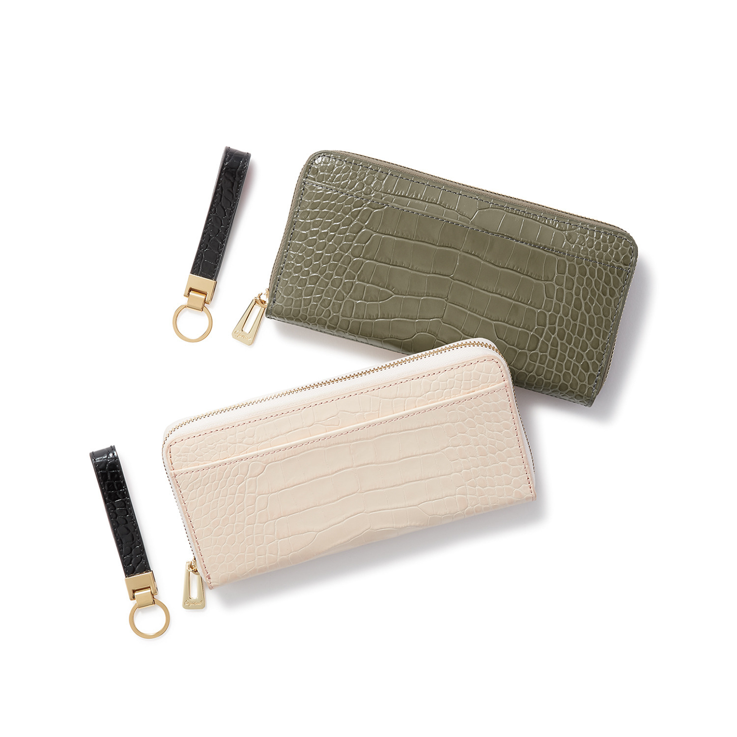 レザージュエルズ ギャレリア　ココリュクス イタリアンレザー ラウンドウォレット ＜キーホルダー付＞