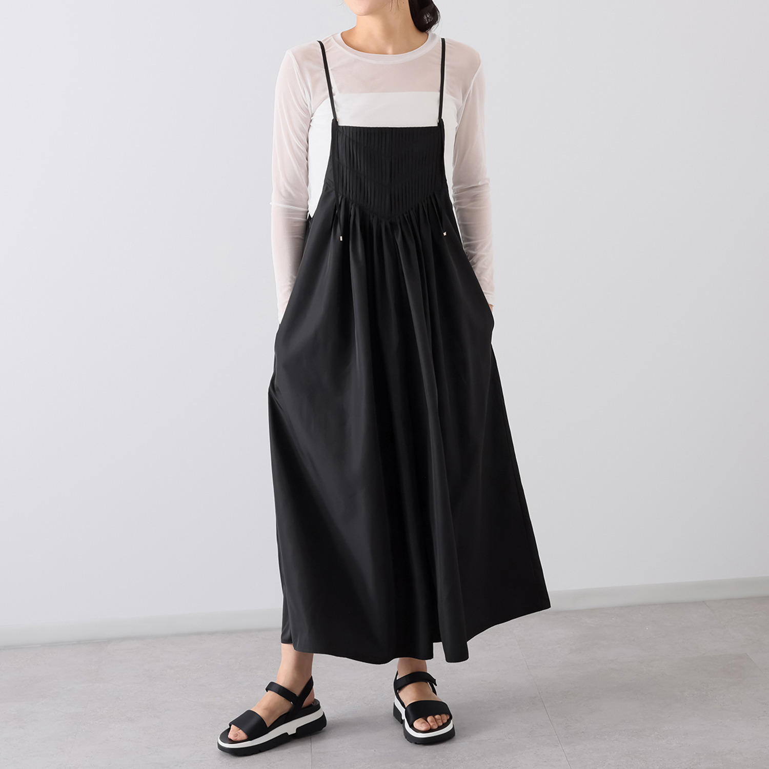 へ・エラ はっ水 大人美人 サロペット