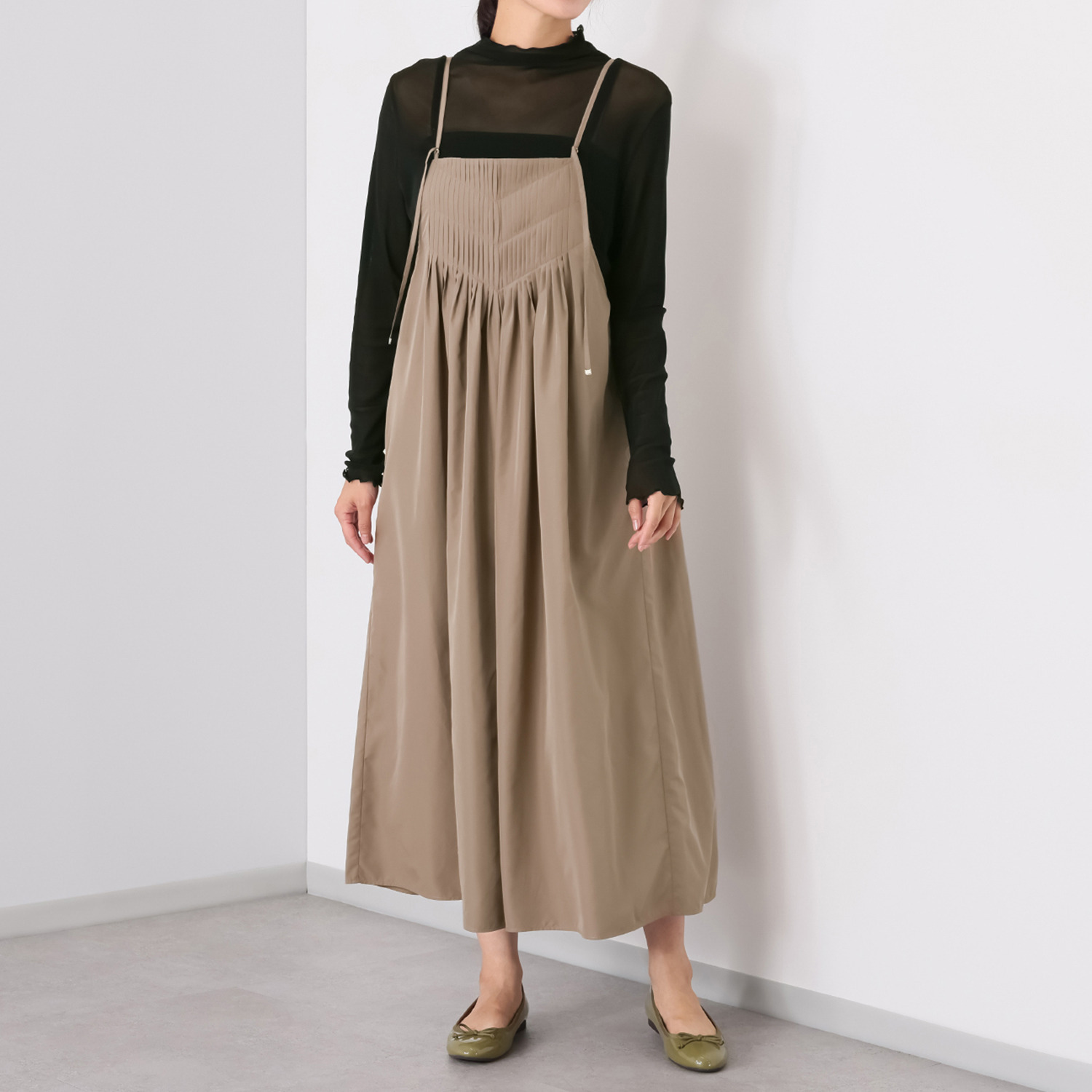 へ・エラ はっ水 大人美人 サロペット