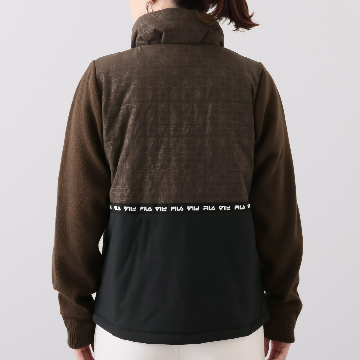 フィラ 袖ニット切替 中綿入りブルゾン