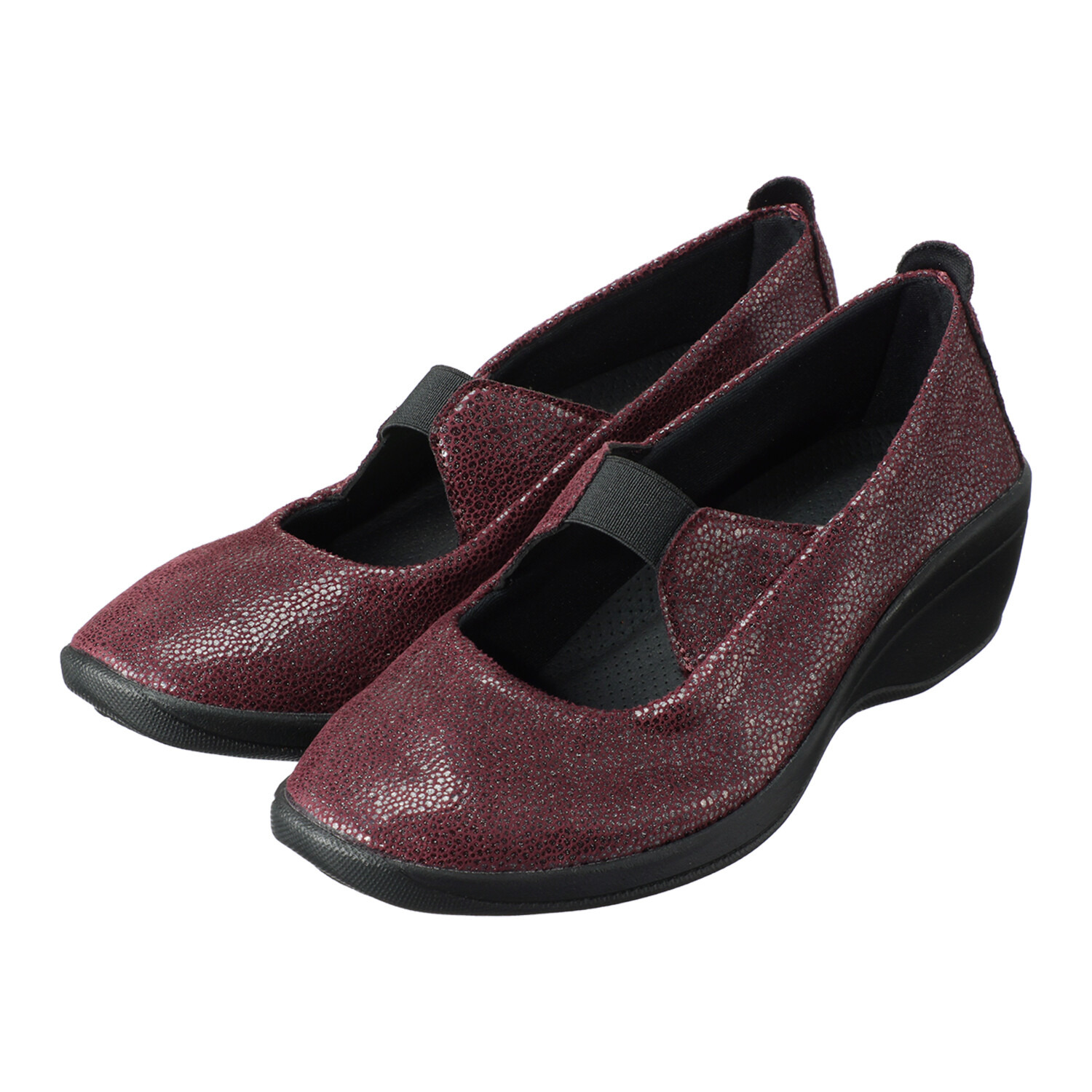 アルコペディコ ピタッとフィット 超軽量洗える ウェッジソールパンプス