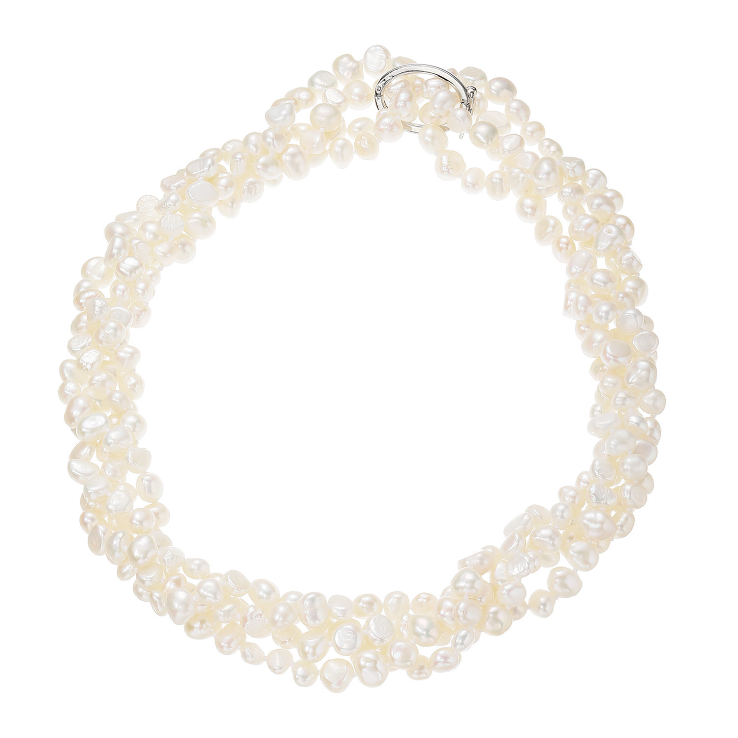 ペレフェリーク 淡水バロックパール アレンジ金具付 ボリューム ロングネックレス