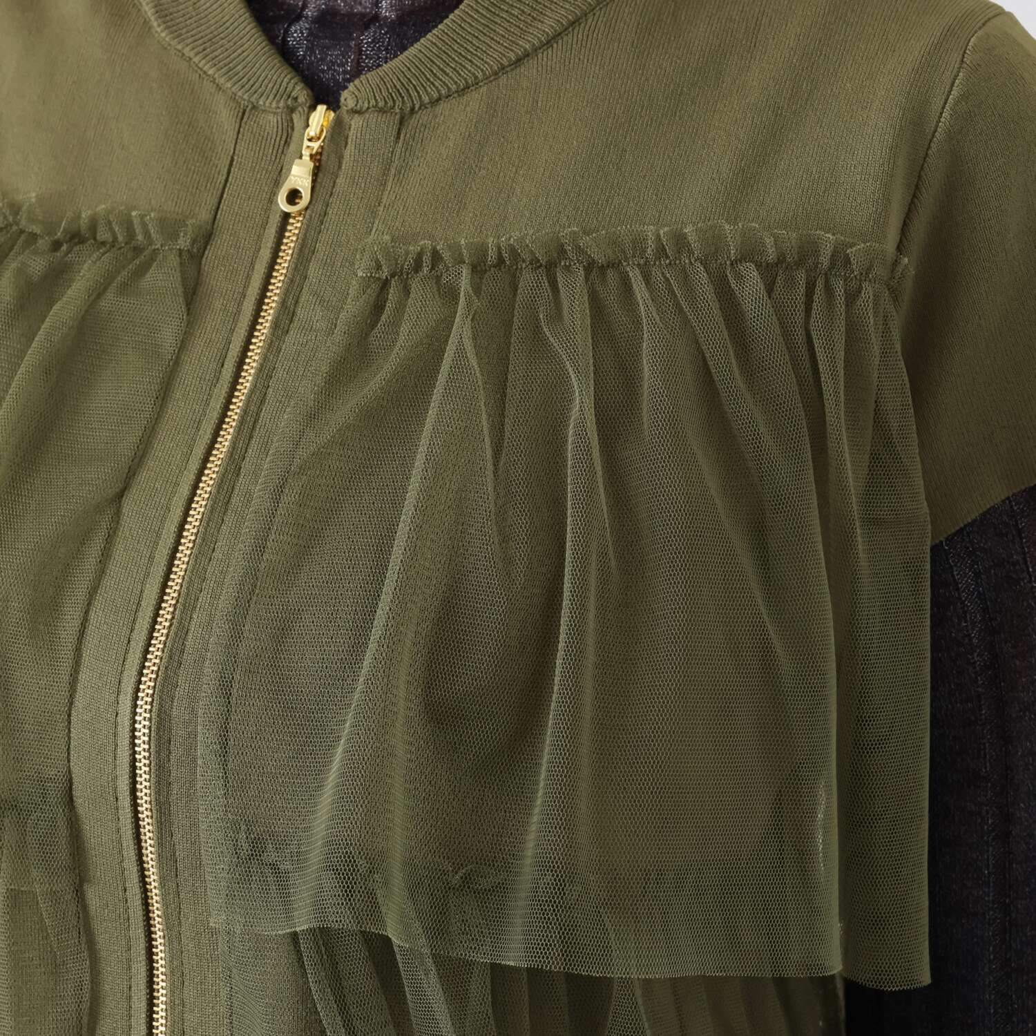 ミューリエ 甘さとスパイスの共演 チュールコンビ ニットベスト