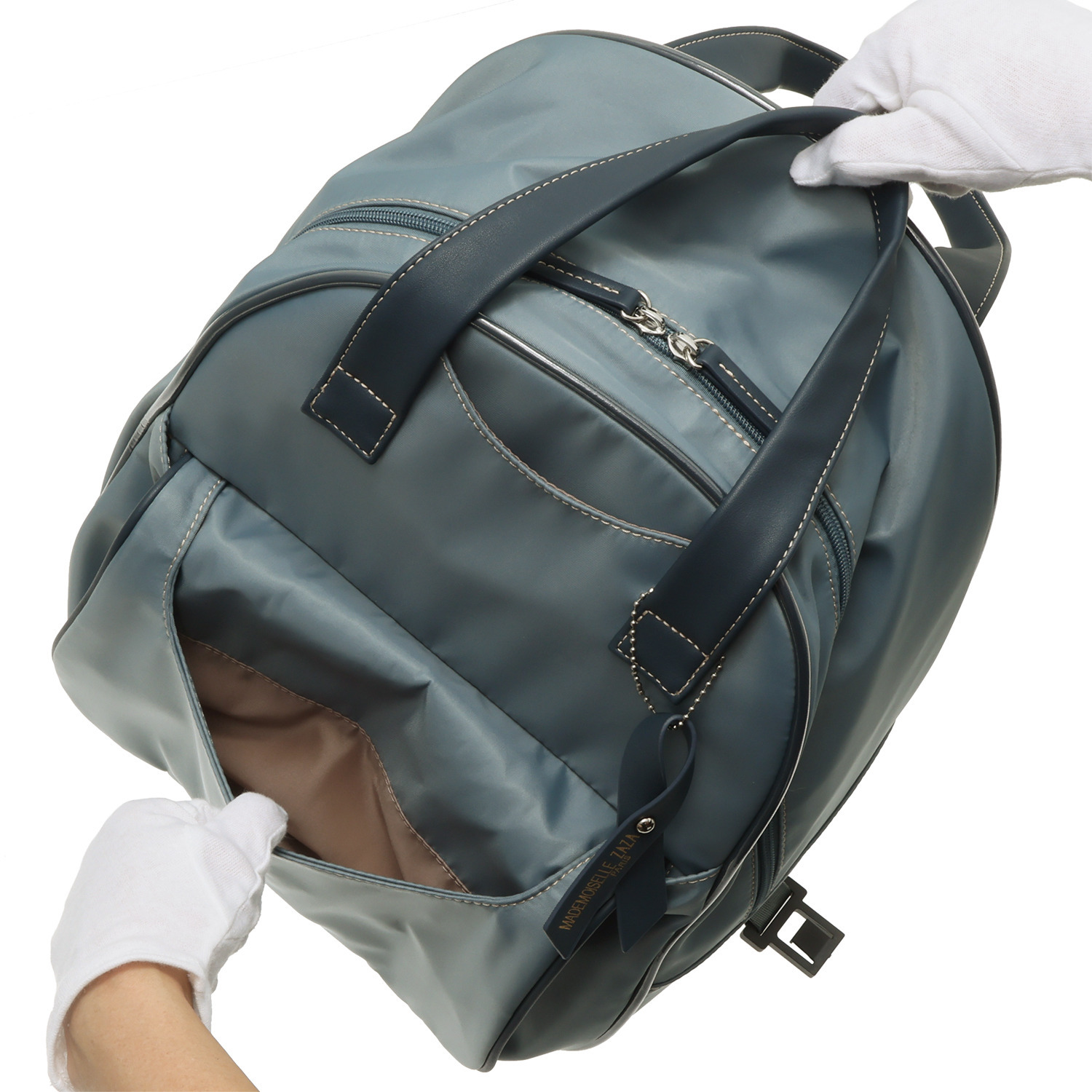 マドモワゼル　ザザ はっ水ナイロン ボストン型キャリーバッグ