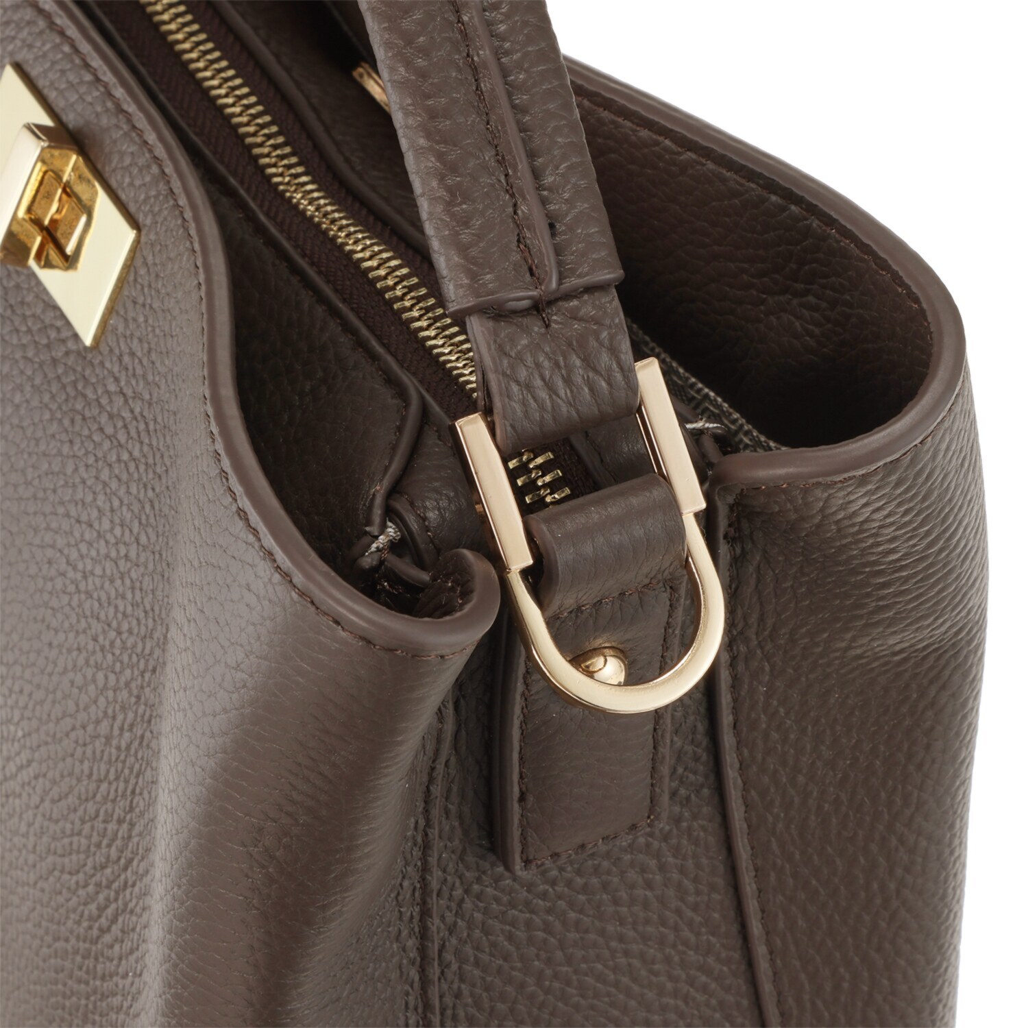 リネーム ３層構造で使いやすい 牛革スクエア ２ウェイバッグ