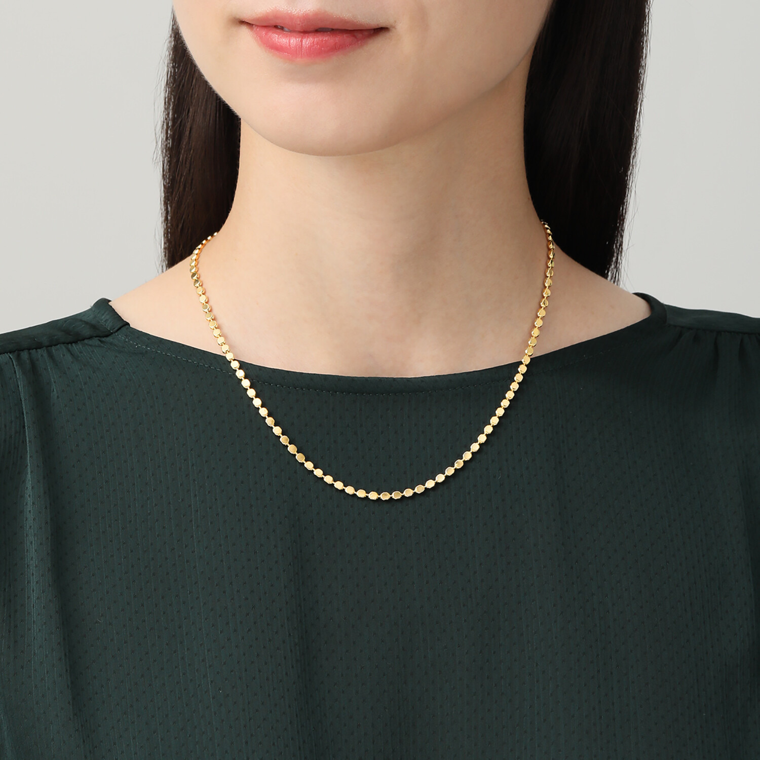 エトルースカ イタリアメイド ディスクチェーン ネックレス