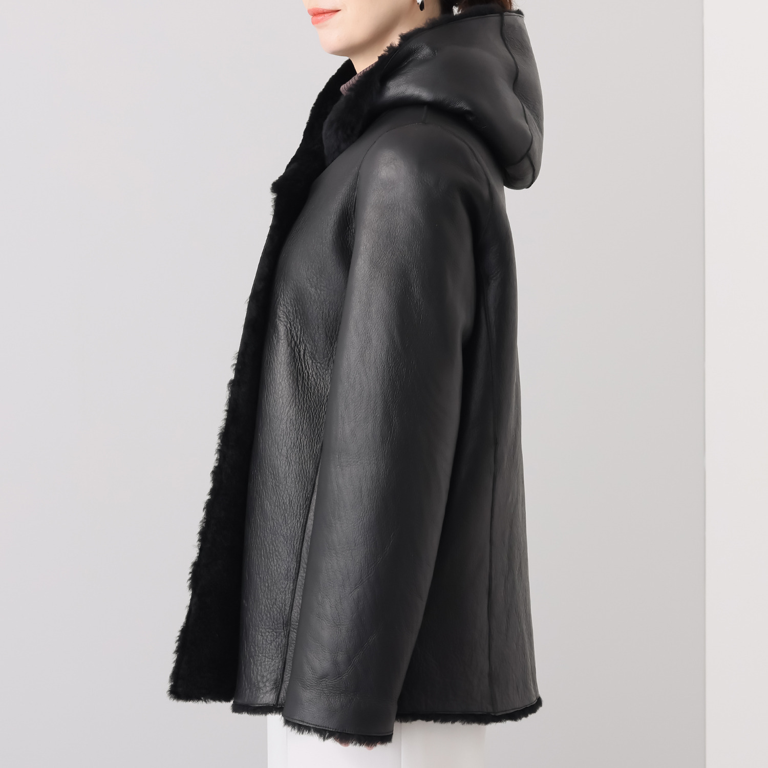 インプレッション　バイ アツロウ　タヤマ ムートン ショートコート