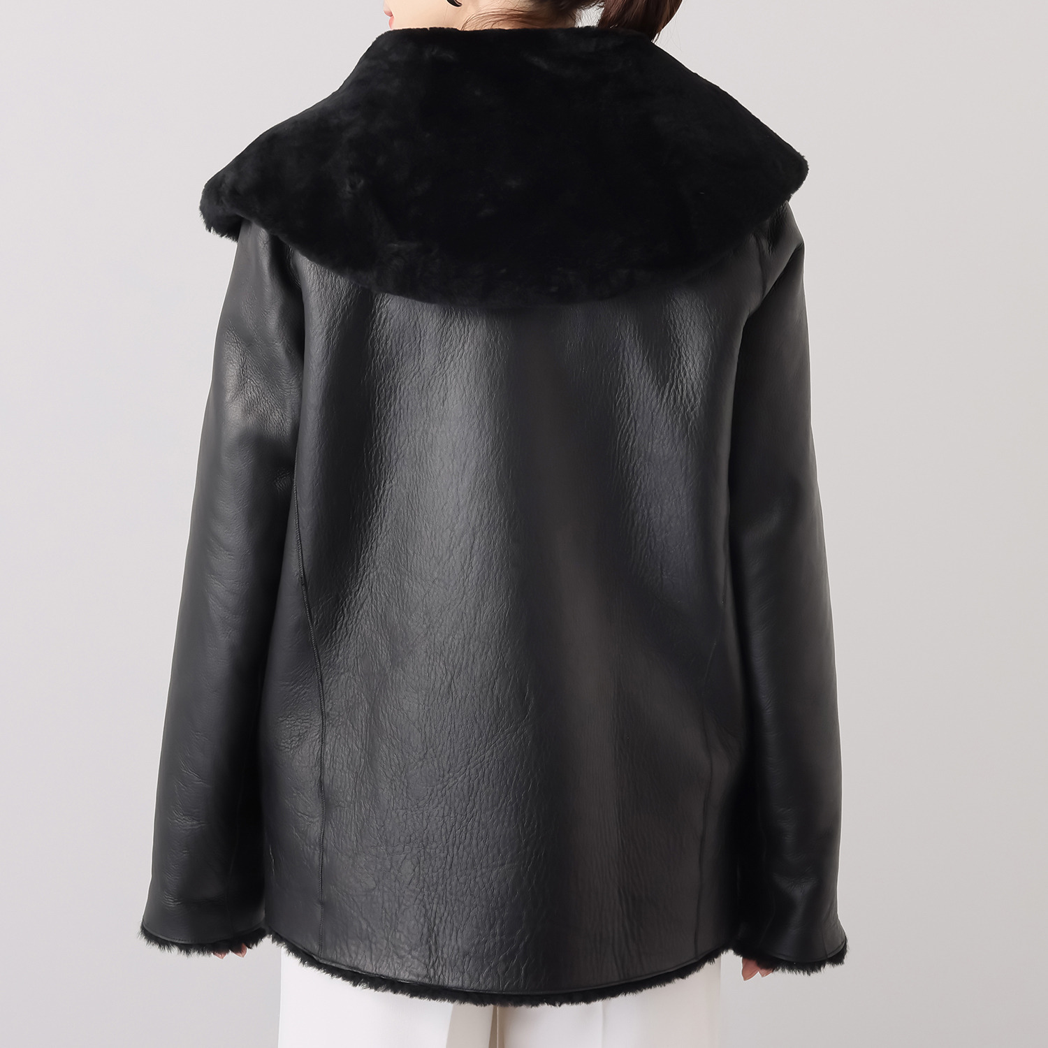 インプレッション　バイ アツロウ　タヤマ ムートン ショートコート