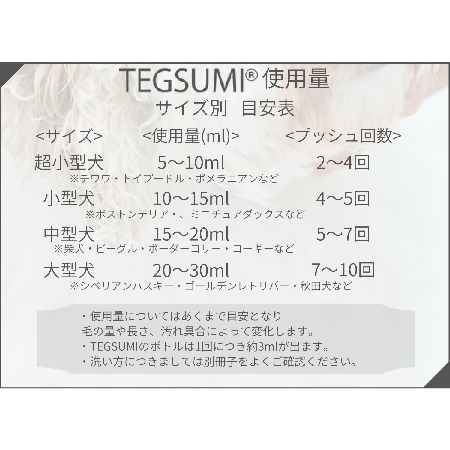 ＴＥＧＳＵＭＩ 天然シルク＋美容成分配合 愛犬をやさしく洗い上げる トリートメントがいらない 犬用シルクケアシャンプー ＜１０００ｍｌ詰替用＞