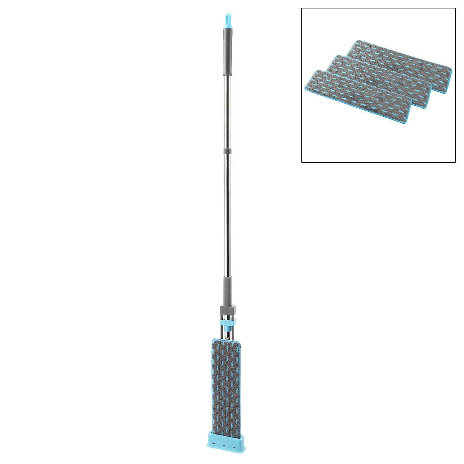 クリーンマスター 水切り楽々 かがまずお掃除 コンパクト収納も嬉しい 自立するスライドモップ クロス４枚セット