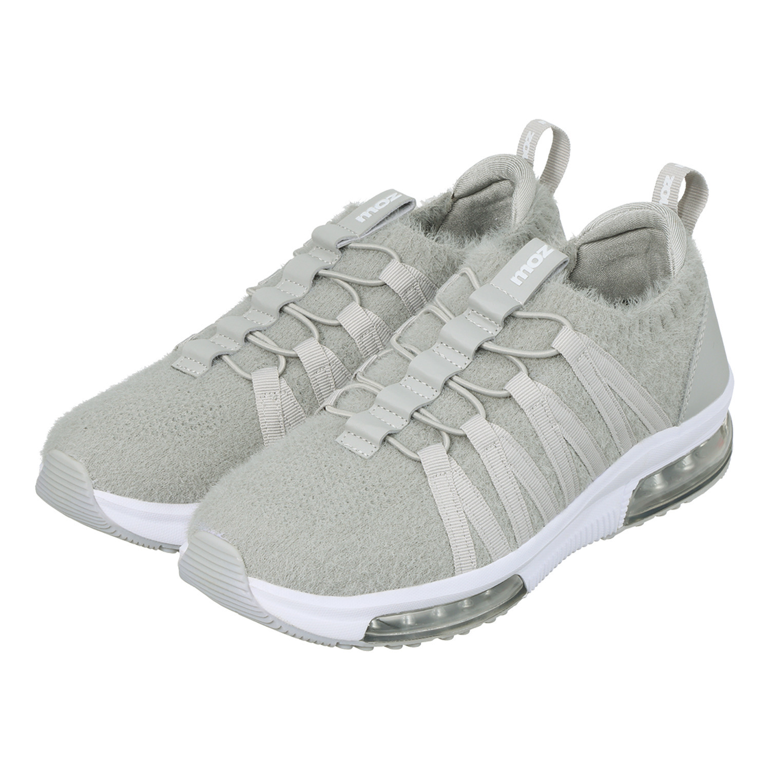 モズ ふわふわニット使用 ダブルエアソール 軽量スニーカー